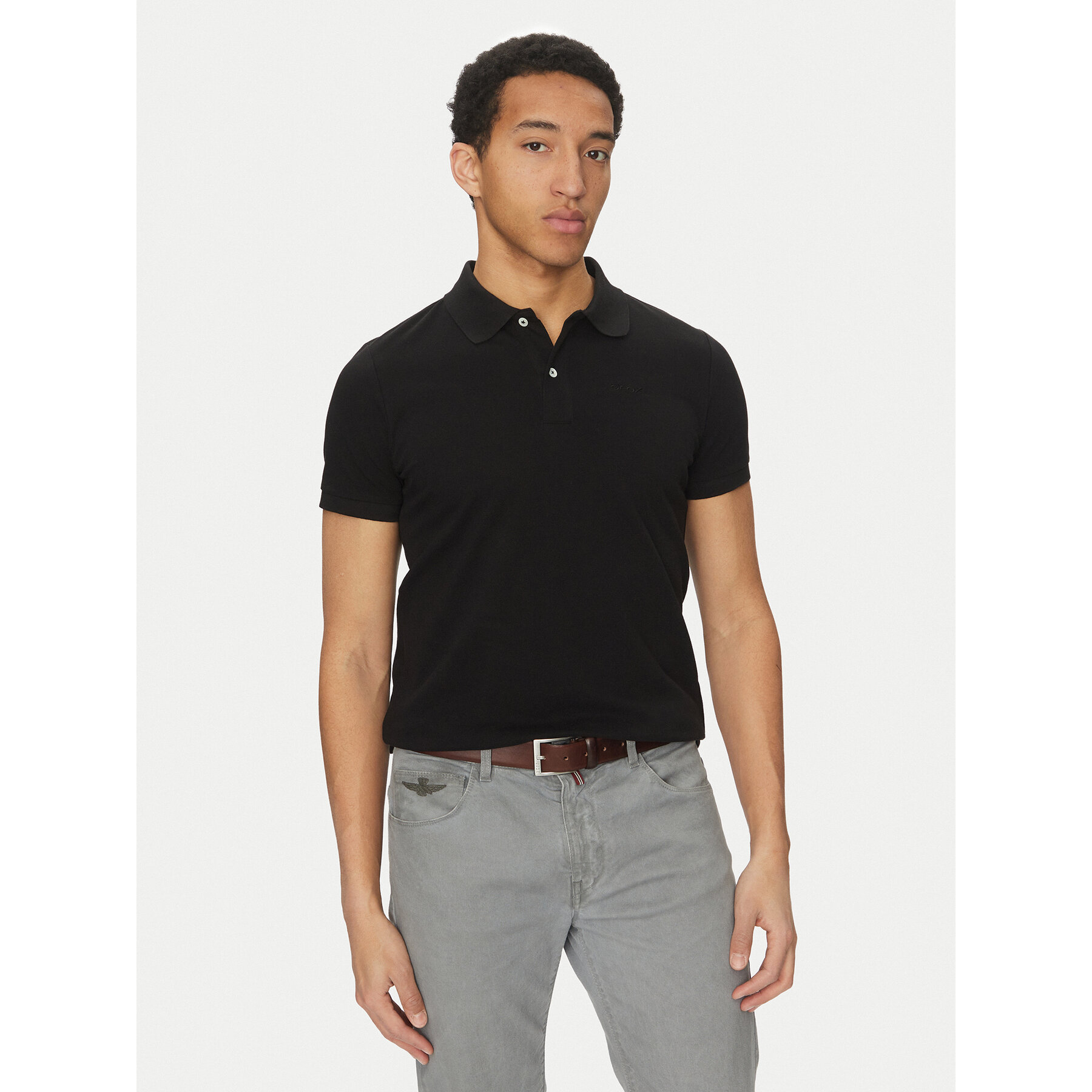 Geox Polo M5511B T3240 F9000 Nero Regular Fit