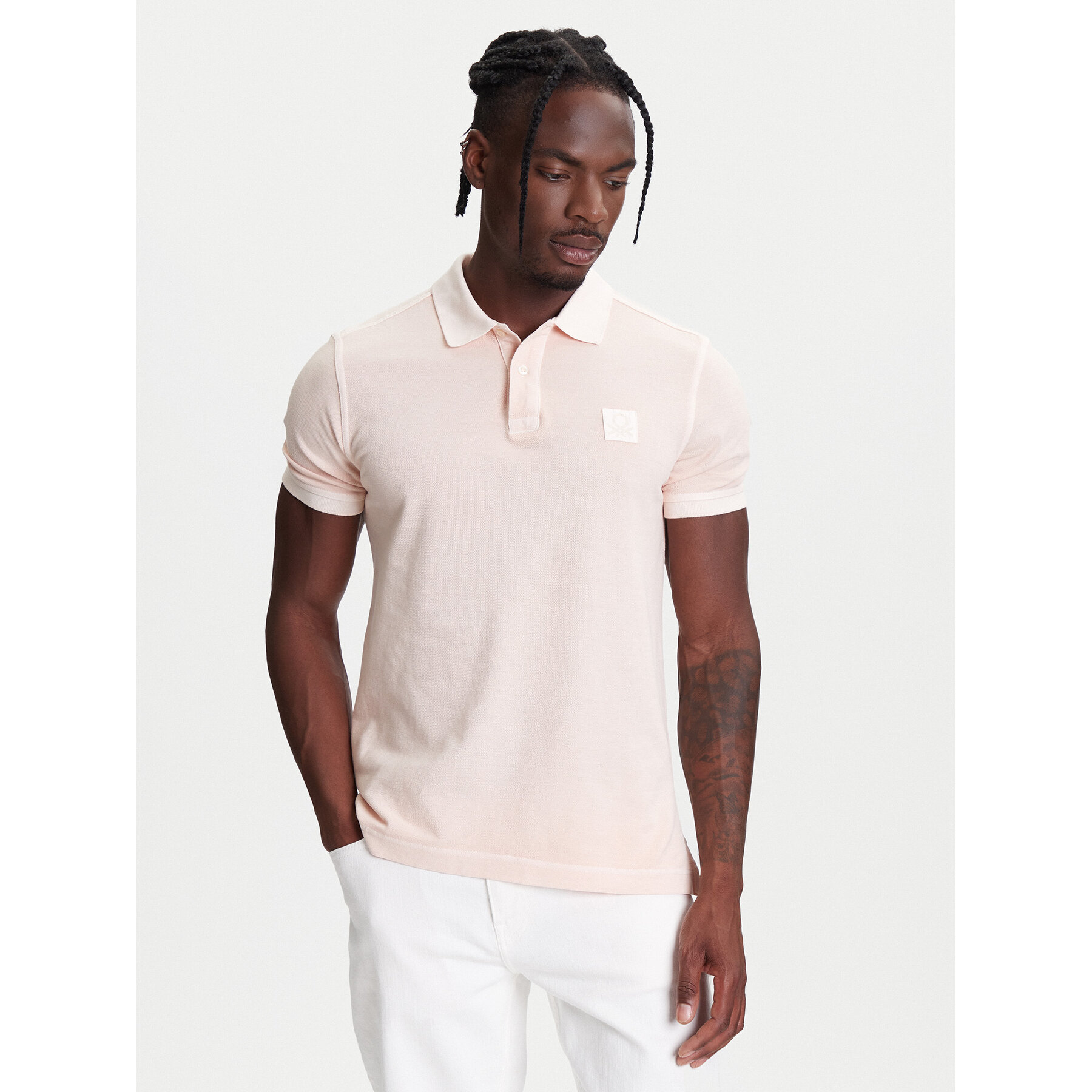 United Colors Of Benetton Polo 3089U302D Ροζ Regular Fit