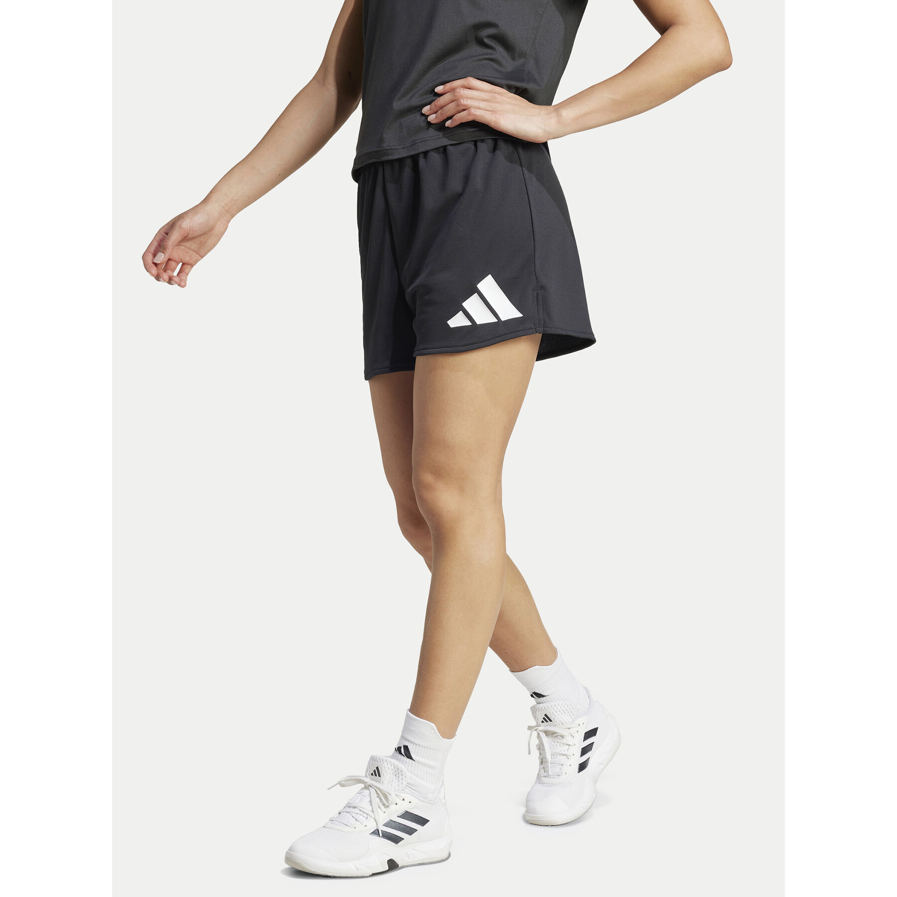 adidas Sportshorts Train Essentials Big Logo JG8685 Schwarz Regular Fit