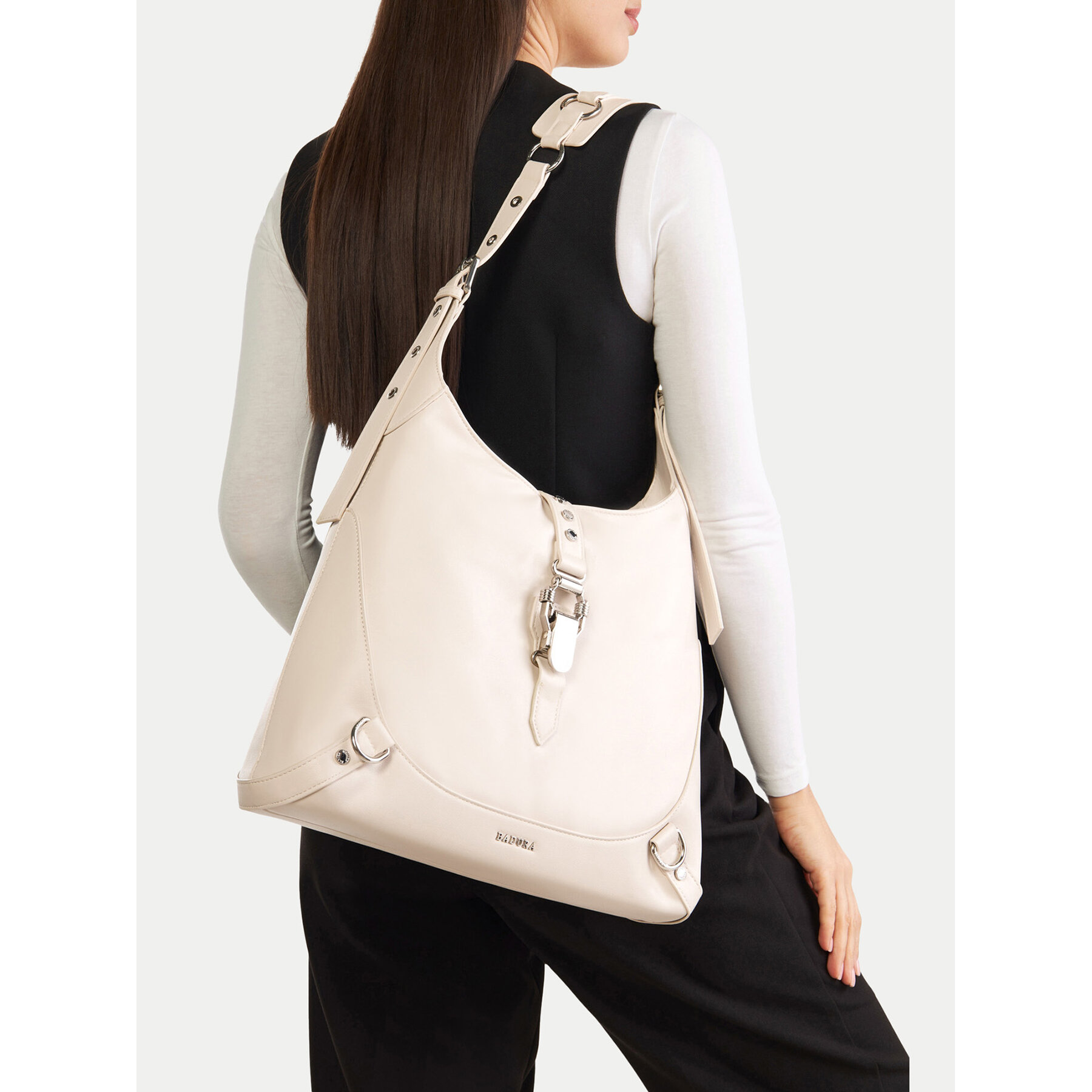 Дамска чанта Badura BHA7955-BR Екрю