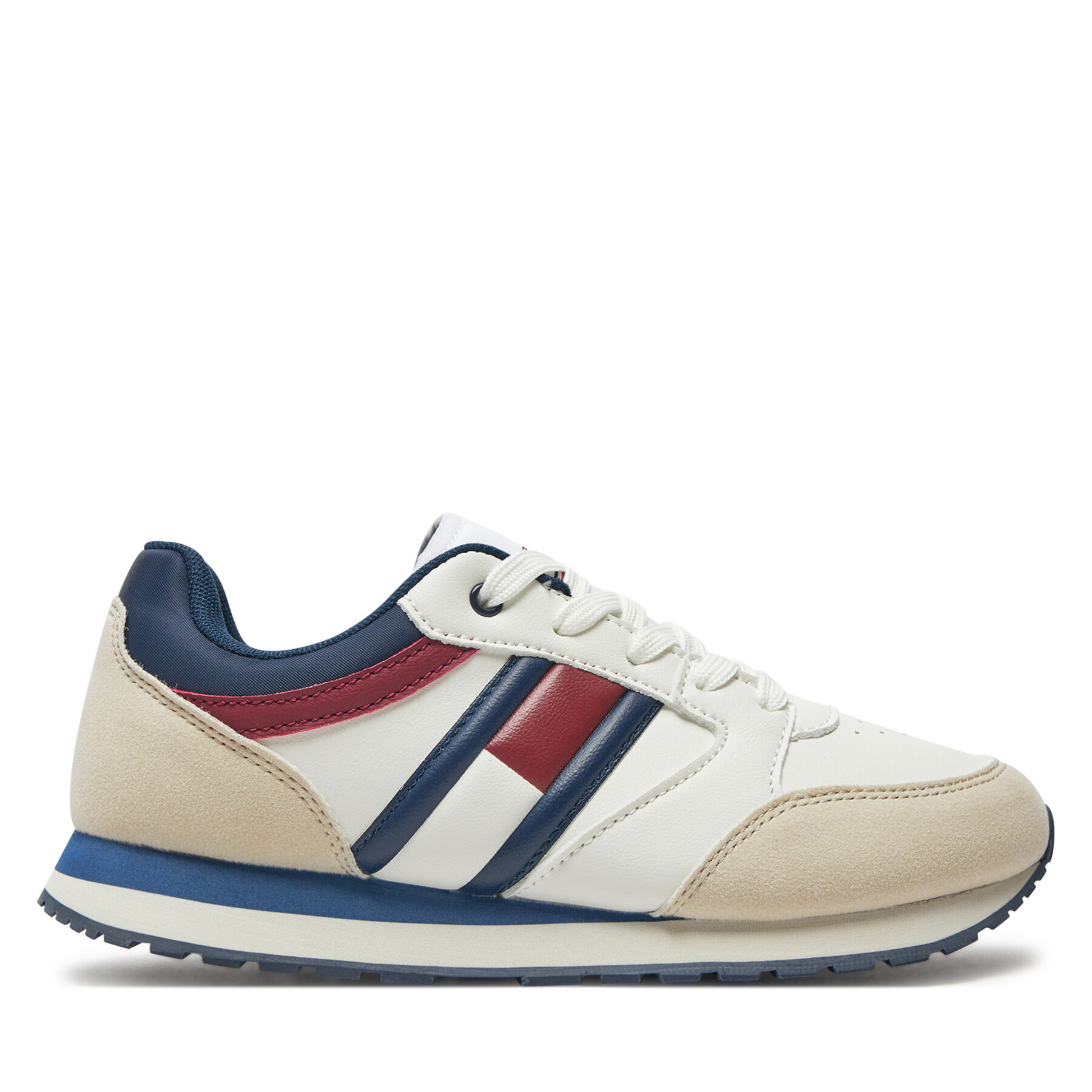 Zapatillas Tommy Hilfiger Flag Low Cur Lace-Up Sneaker T3X9-33664-1269 Blanco