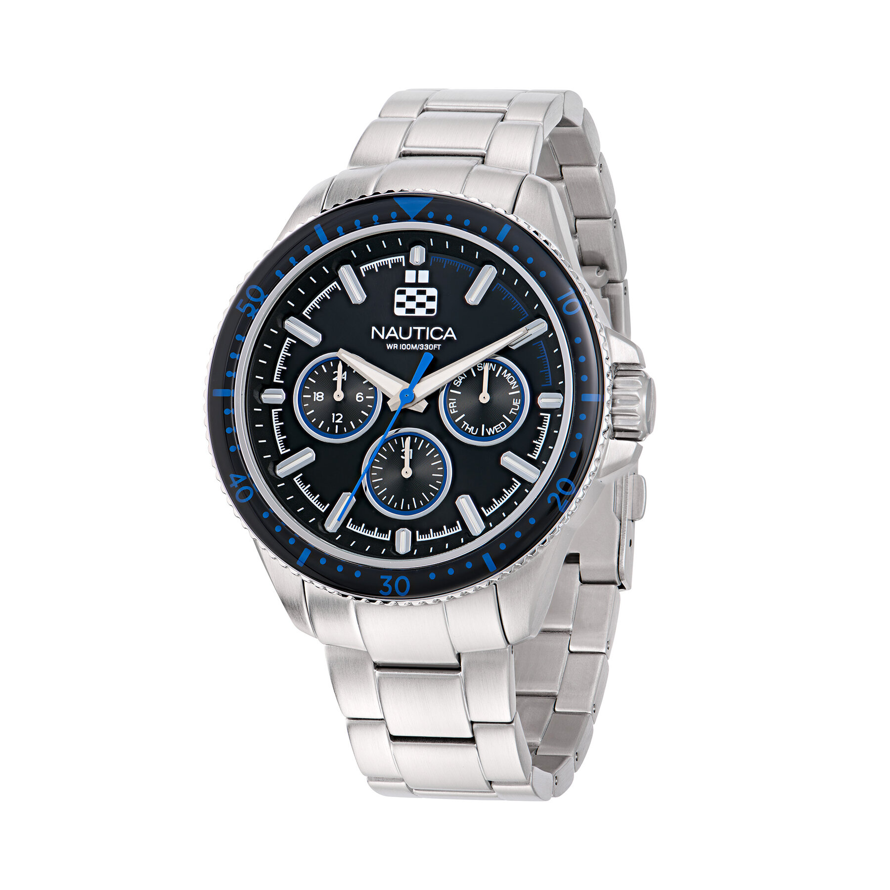 Ceas Nautica Nct Windrose NAPWRF407 Argintiu