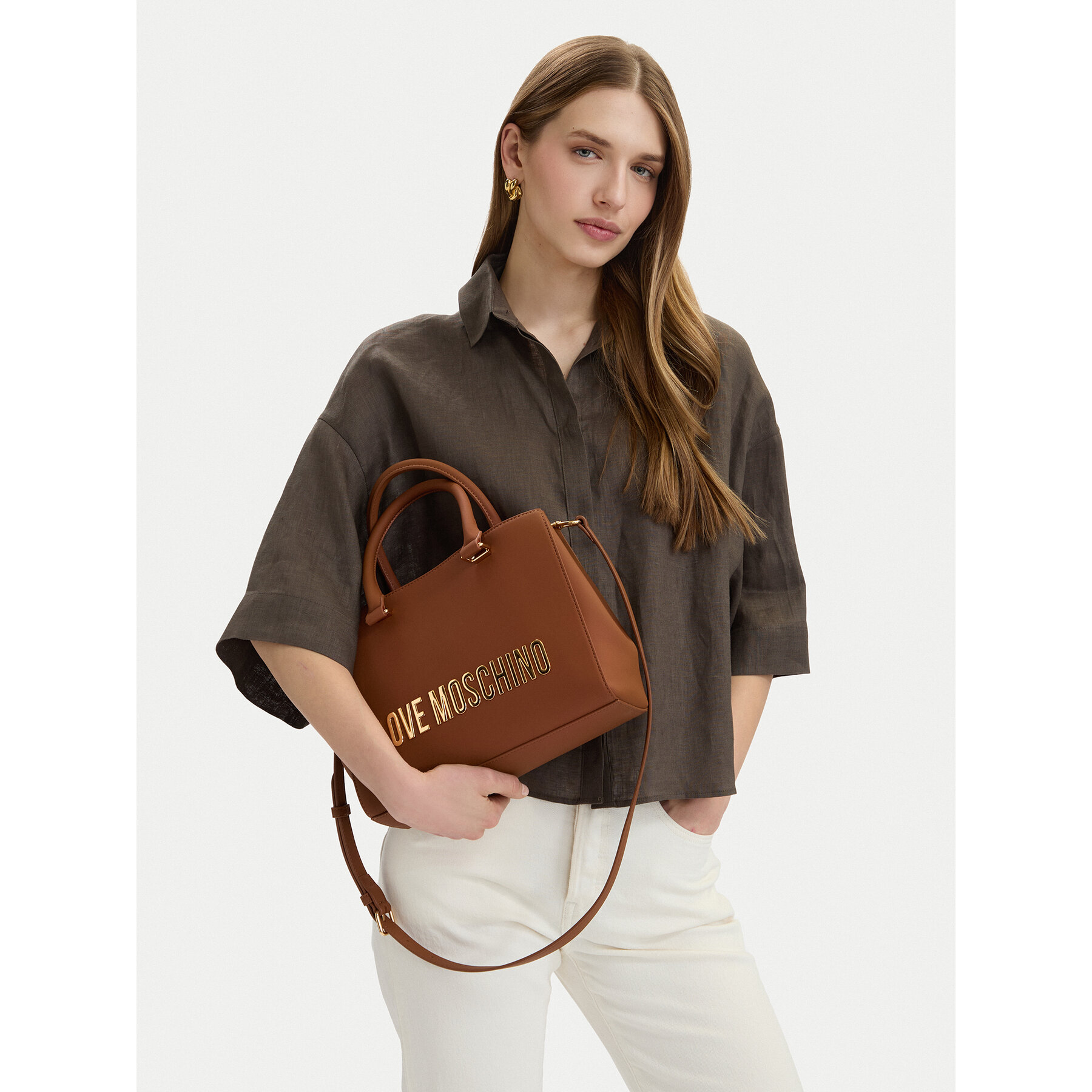 Torbica LOVE MOSCHINO JC4022PP0OKD0200 Smeđa