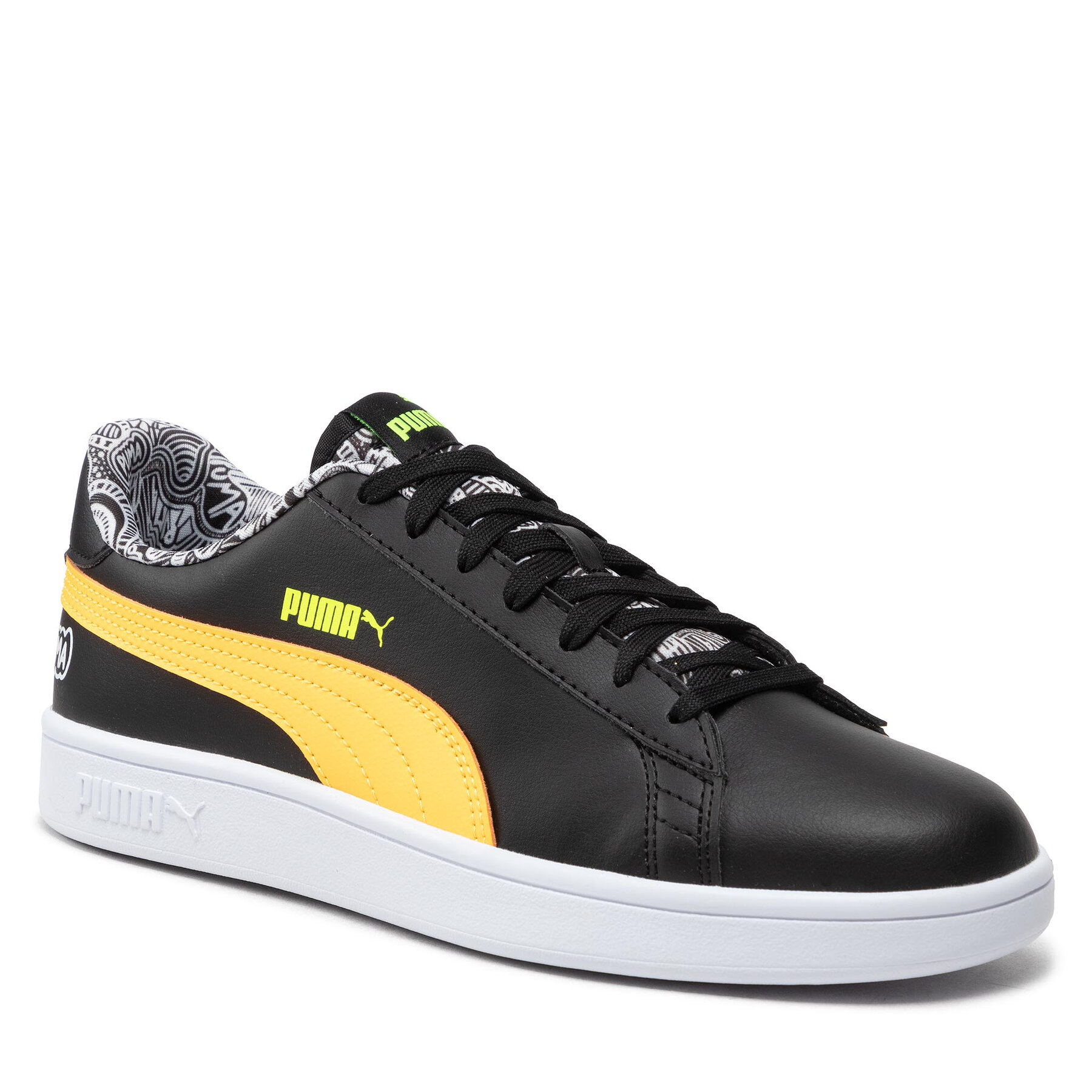 Sneakers Puma Smash V2 Me Happy 386396 02 Black/Sun/ 386396 imagine noua