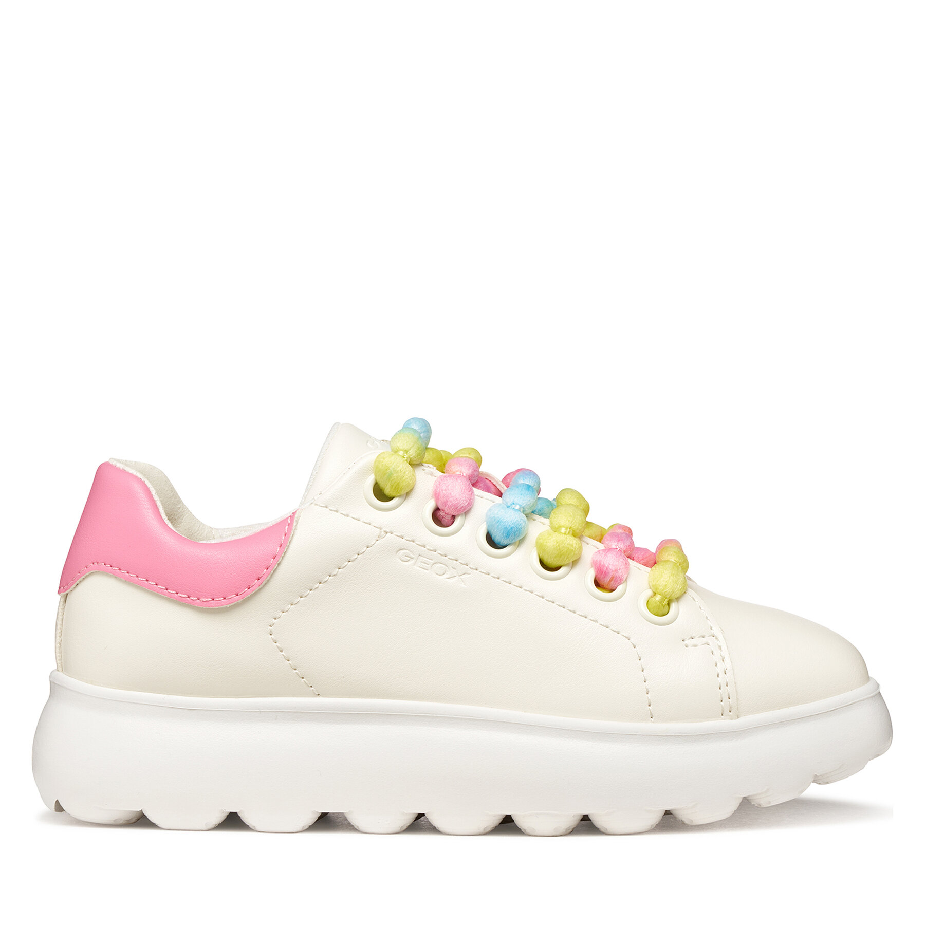Sneakersy Geox J Puffypop Girl J55MRA 000BC C0406 D Biela