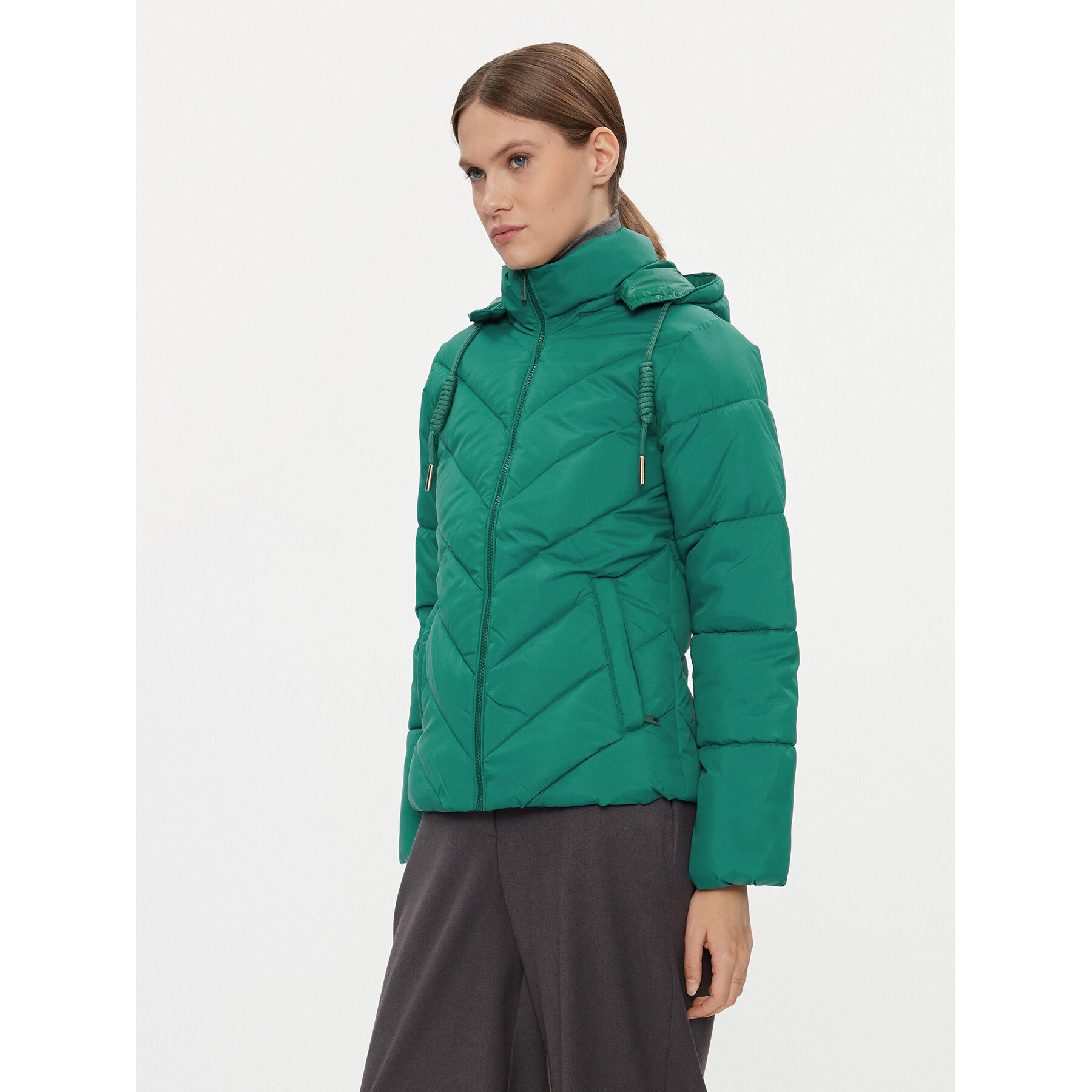 Silvian Heach Winterjacke GPA23017PI Grün Regular Fit