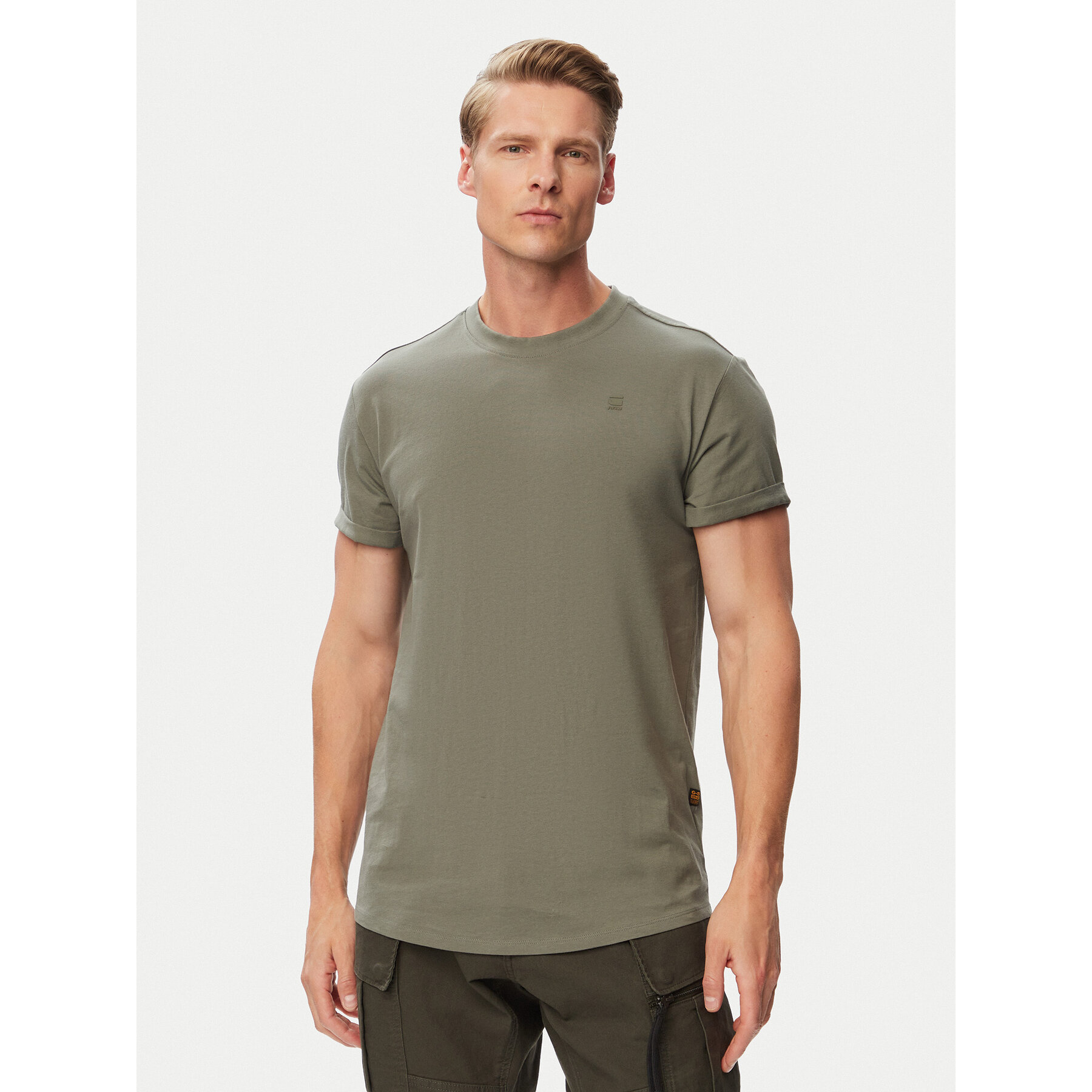 G-Star Raw T-shirt Lash D16396-B353 Kaki Regular Fit