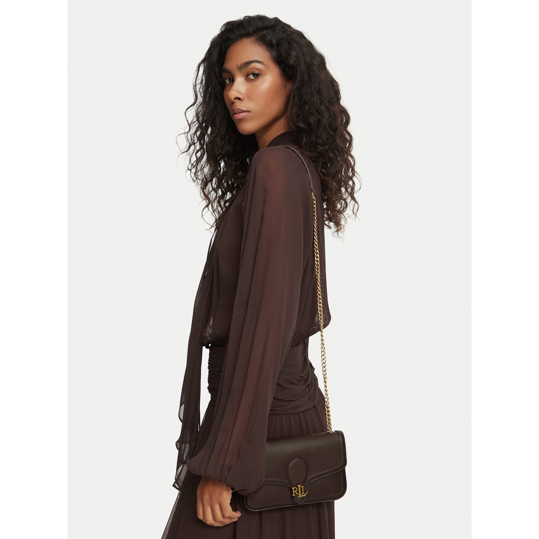 Geantă LAUREN RALPH LAUREN 432977374012 Maro închis