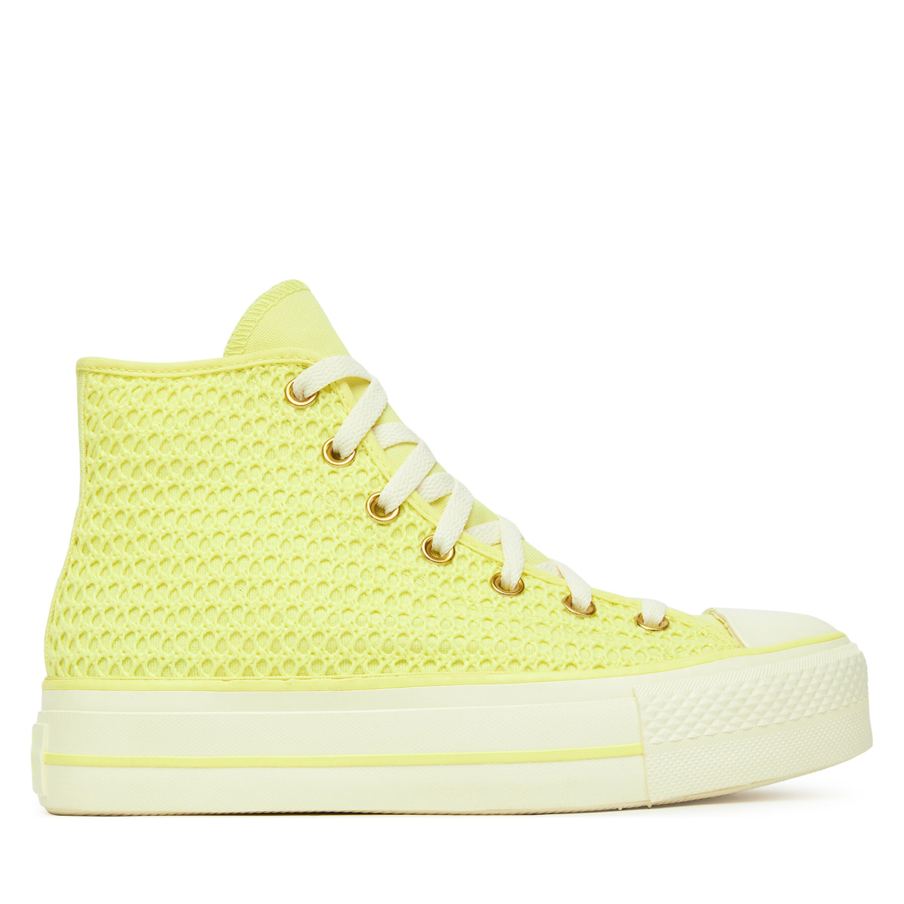 Teniși Converse Chuck Taylor All Star Lift Platform Knit A14967C Galben