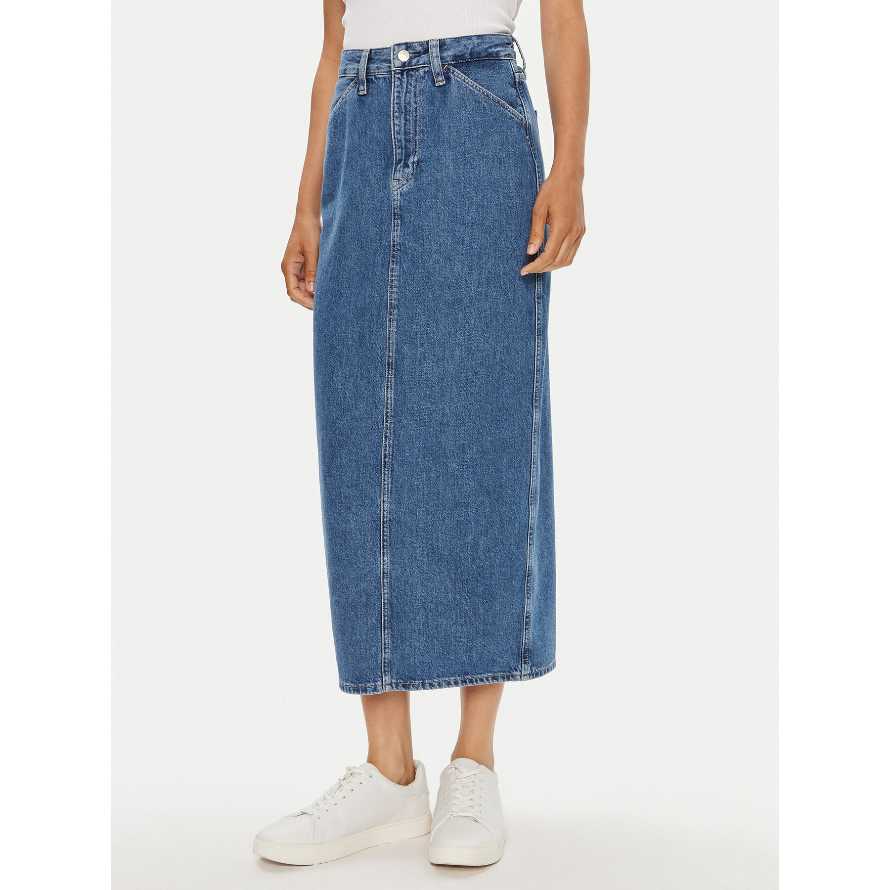 Calvin Klein Jeans Jeansrock J20J223680 Blau Regular Fit