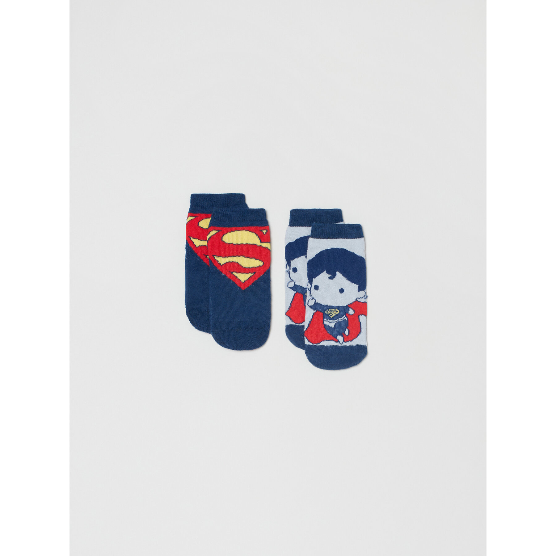 2 pares de calcetines altos para niño OVS SUPERMAN 1627427 Azul marino