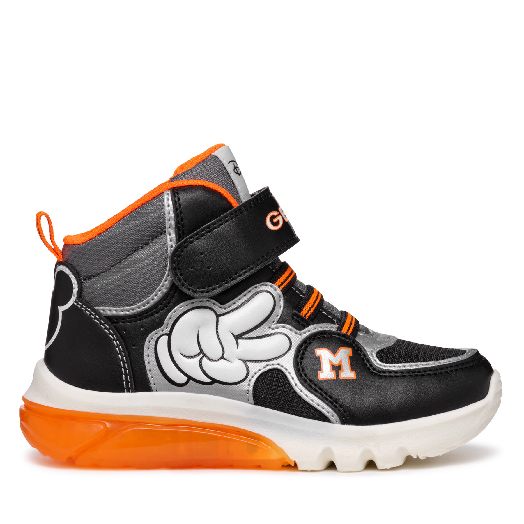 Snīkeri Geox J Ciberdron Boy J46LBF 000BC C0039 D Melns