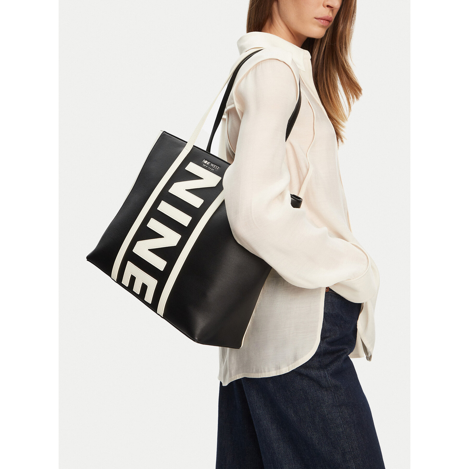 Geantă Nine West CEO-WHITE-LX10027 Negru