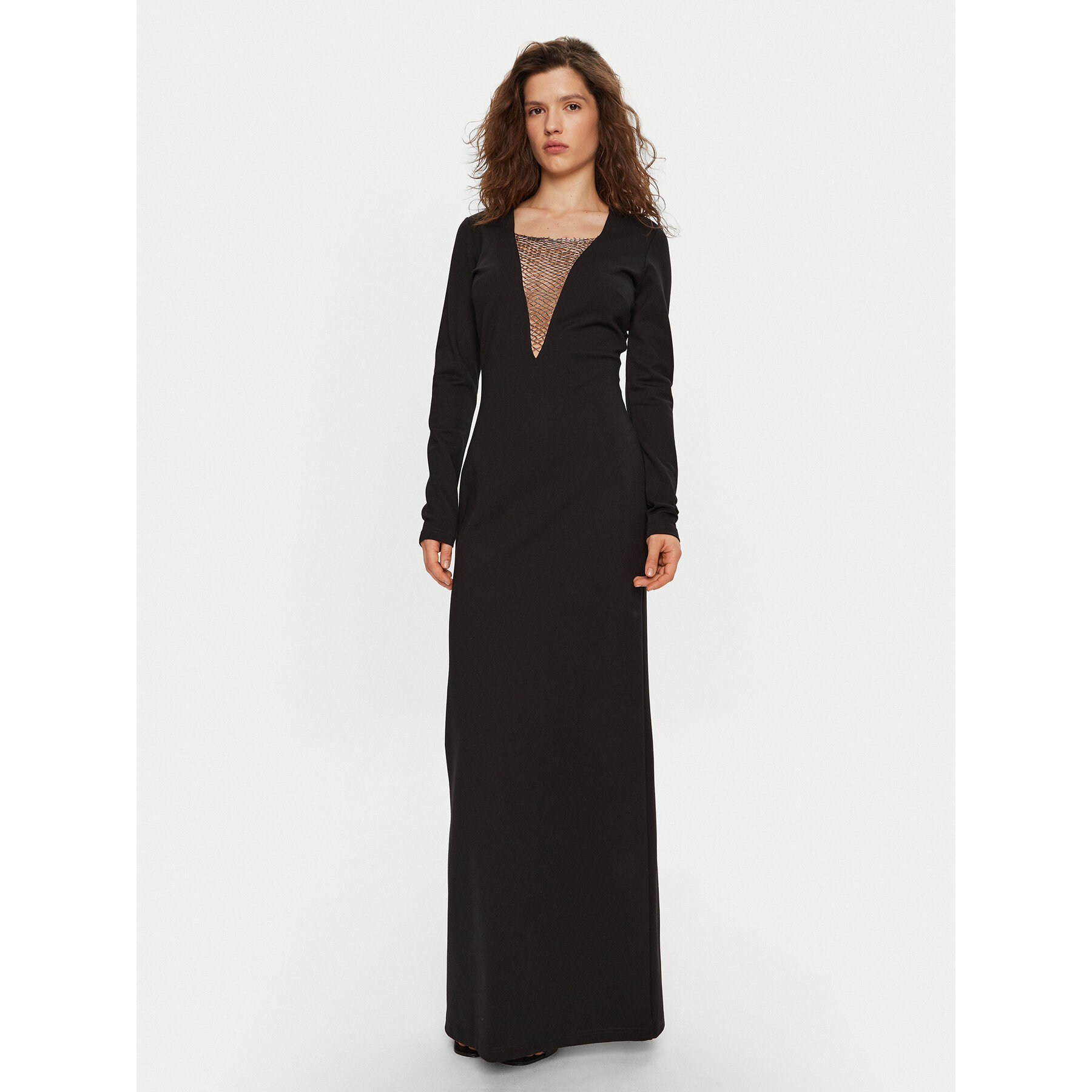 STAUD Abendkleid Kris R24P2194PT Schwarz Slim Fit