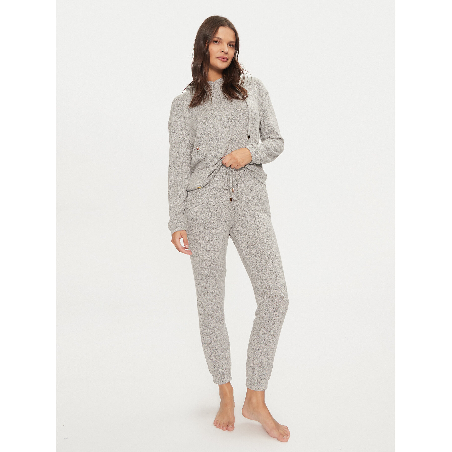 Selmark Pizsama P8276 Szürke Relaxed Fit