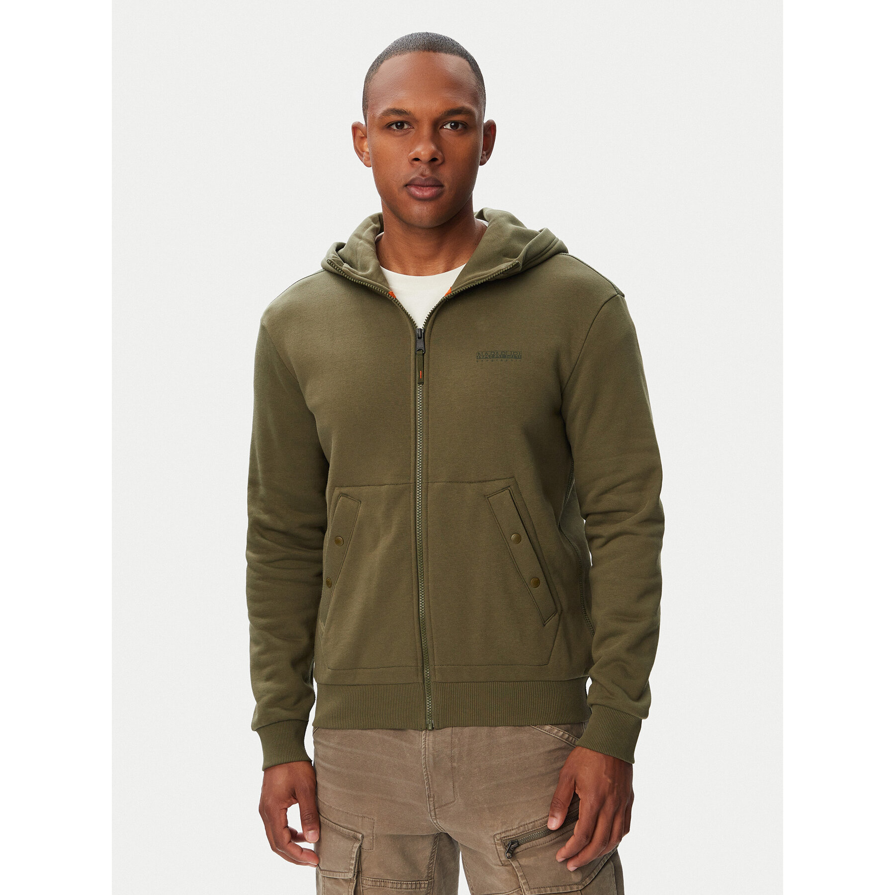 Napapijri Sweatshirt Yourte NP0A8AHE Dunkelgrün Relaxed Fit