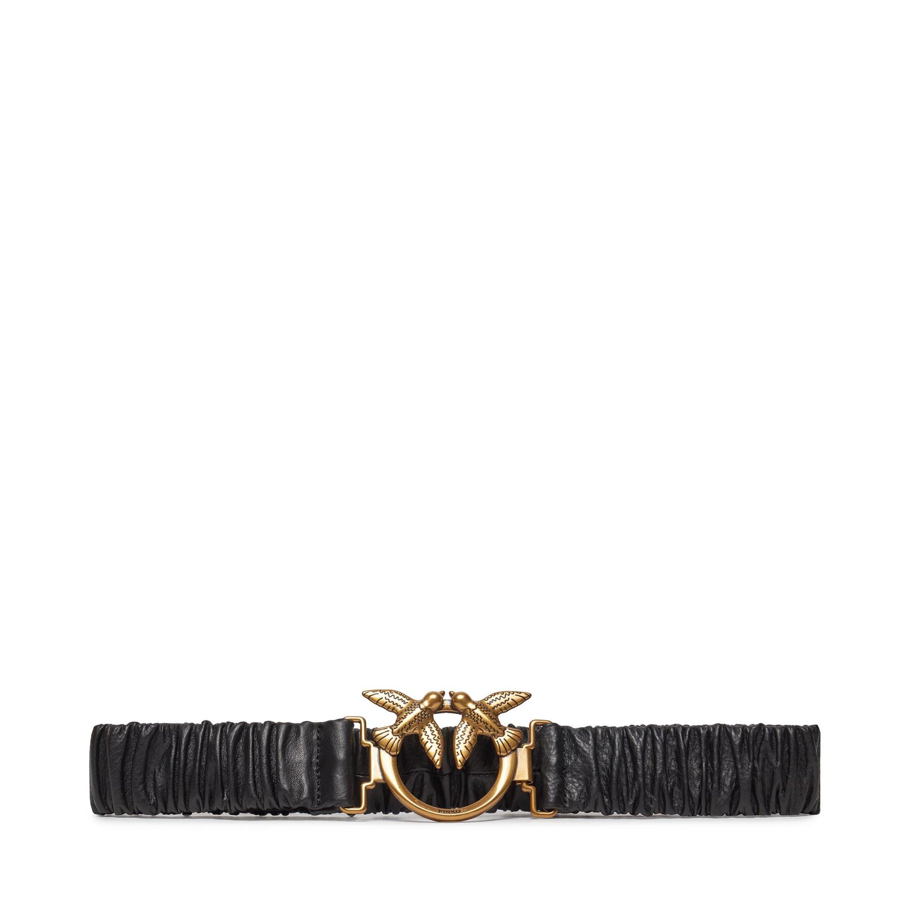 

Жіночий ремінь Pinko Ondina Ruffle H4 Belt 20232 PLT01 102149 A0N9 Black Z99Q, Чорний