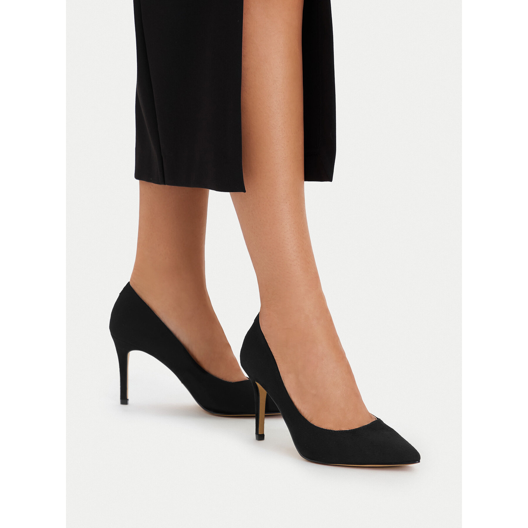 Pantofi cu toc subțire DeeZee CEO-WYL3660-7 Negru