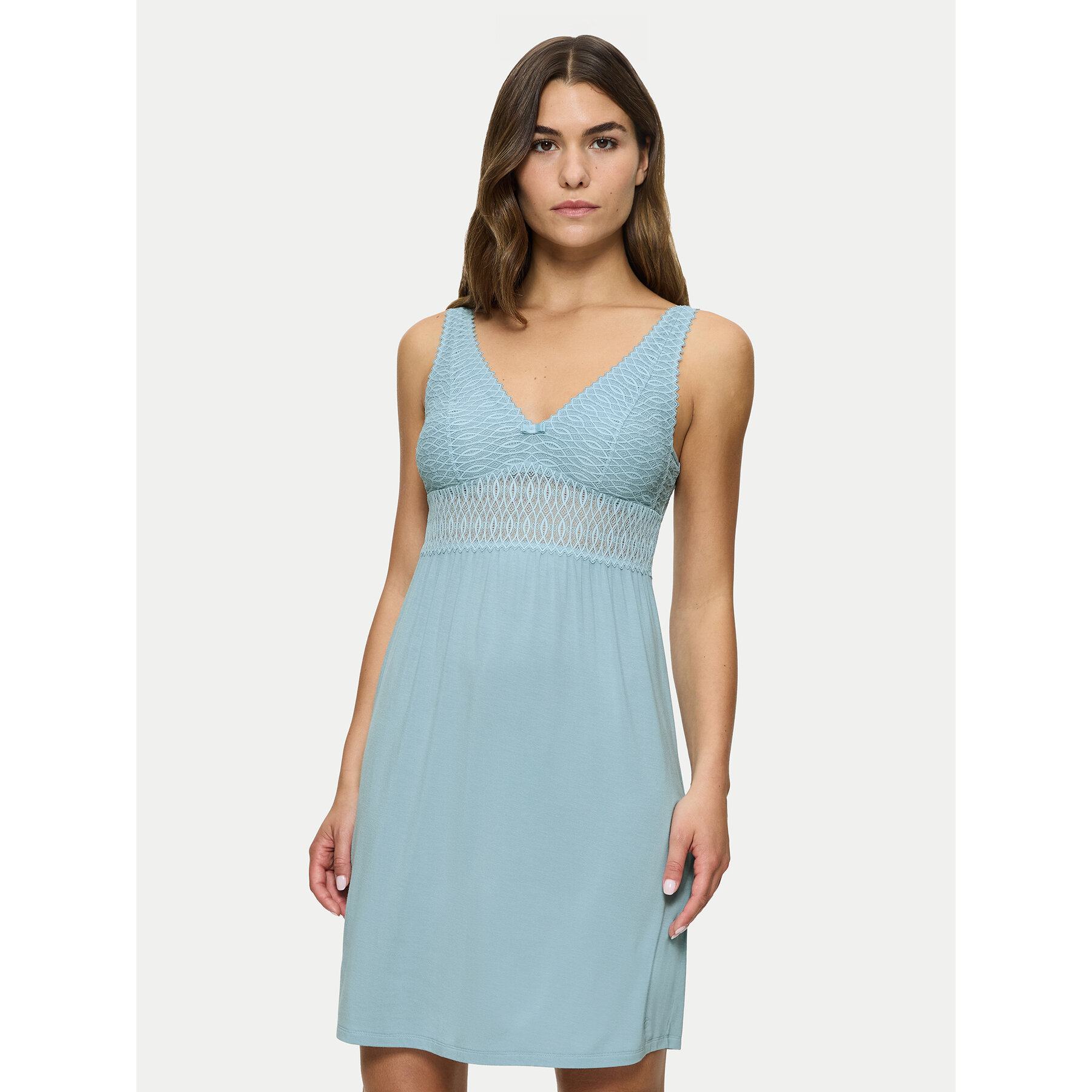 Triumph Spavaćica Aura Spotlight 10218288 Plava Regular Fit
