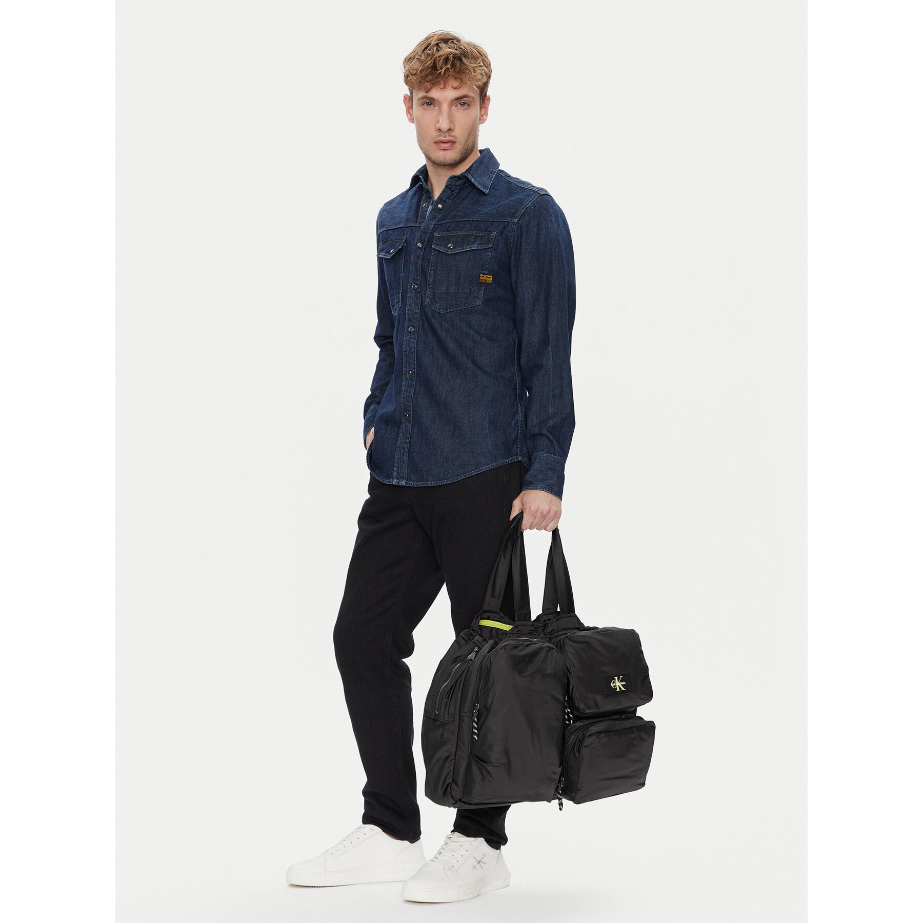 Torba za vikend Calvin Klein Tech Utility Tote LV04G3148G Črna