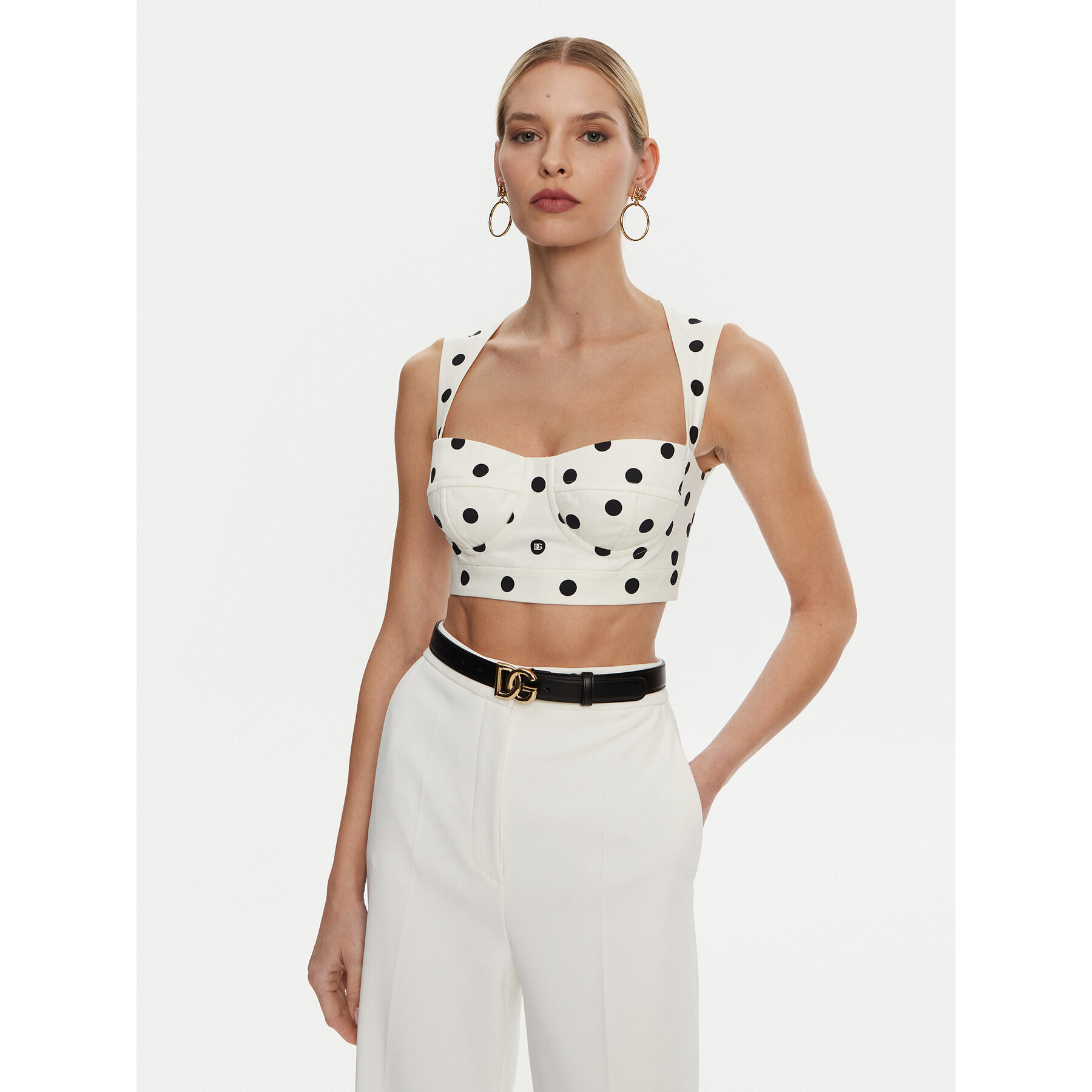 Dolce&Gabbana Felső F7AA7T FSFNM Fehér Regular Fit