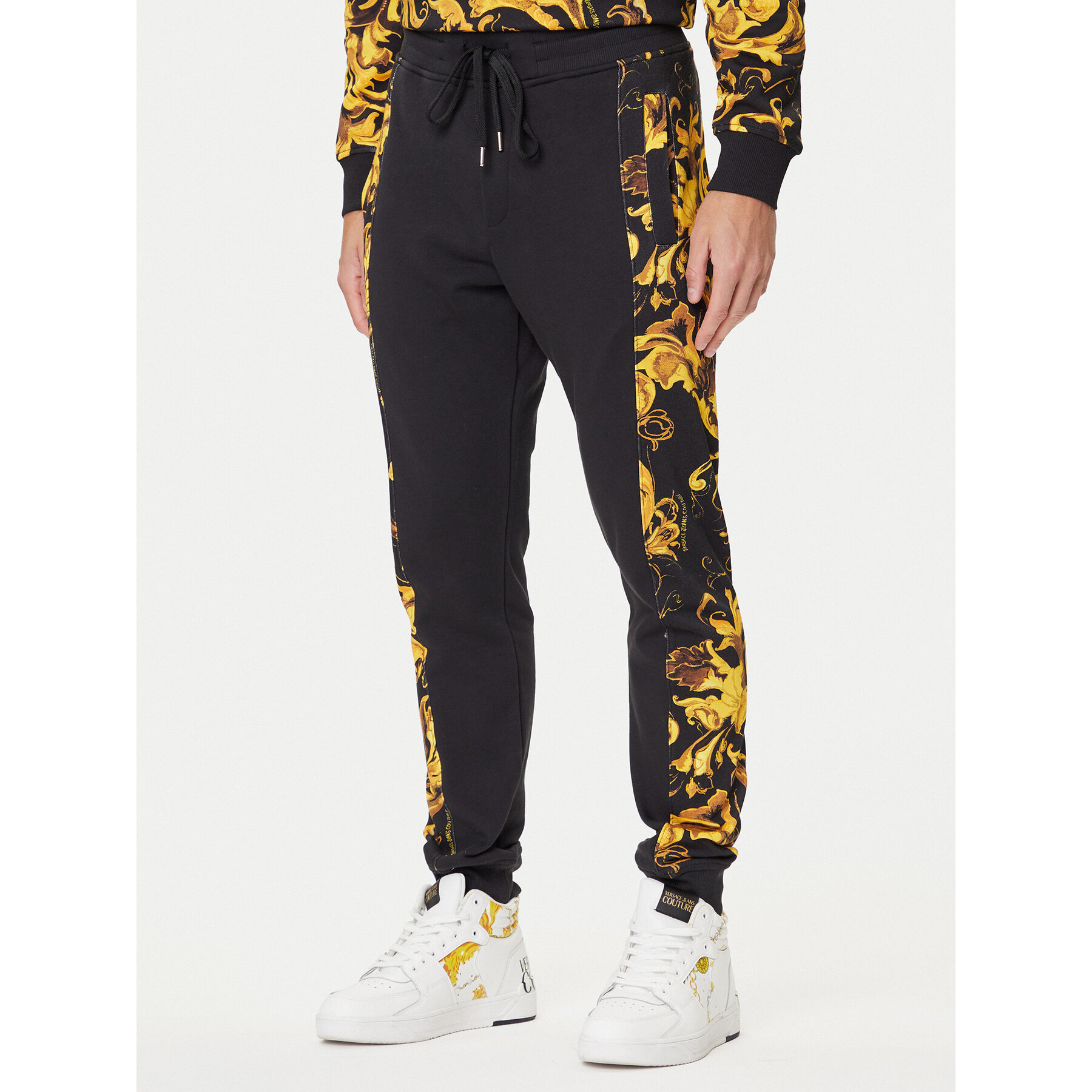 Versace Jeans Couture Jogginghose 79GAA3C0 FS201 Schwarz Regular Fit