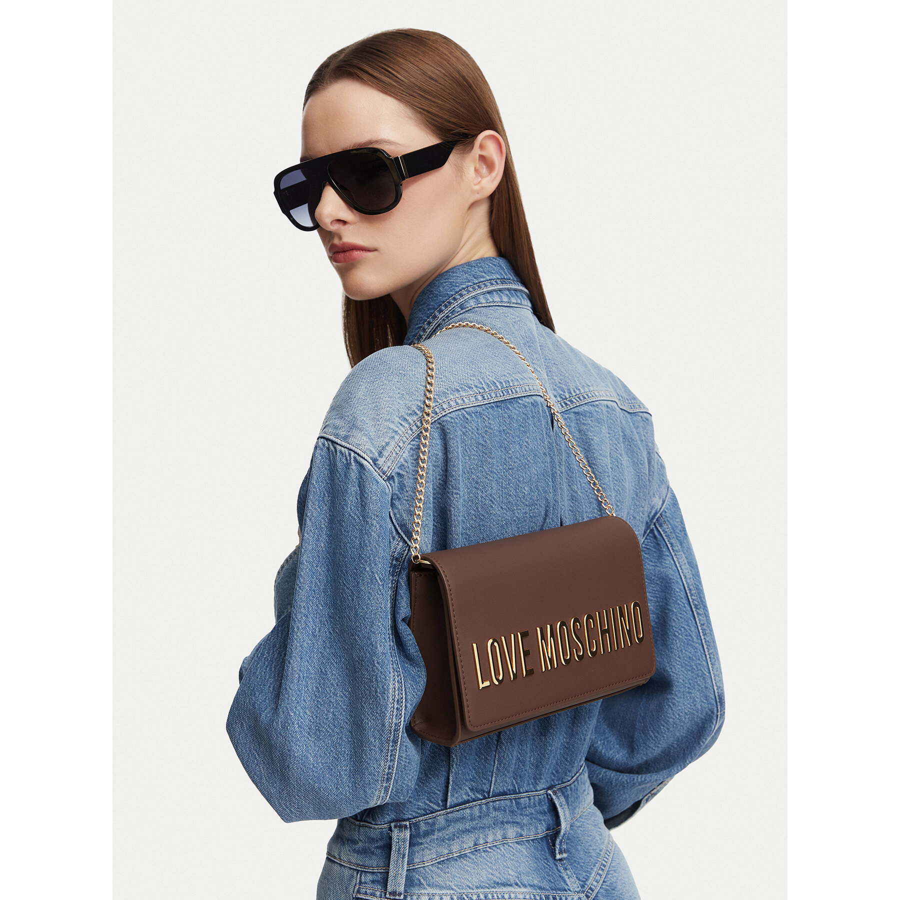 Geantă LOVE MOSCHINO JC4103PP1PKD0300 Maro