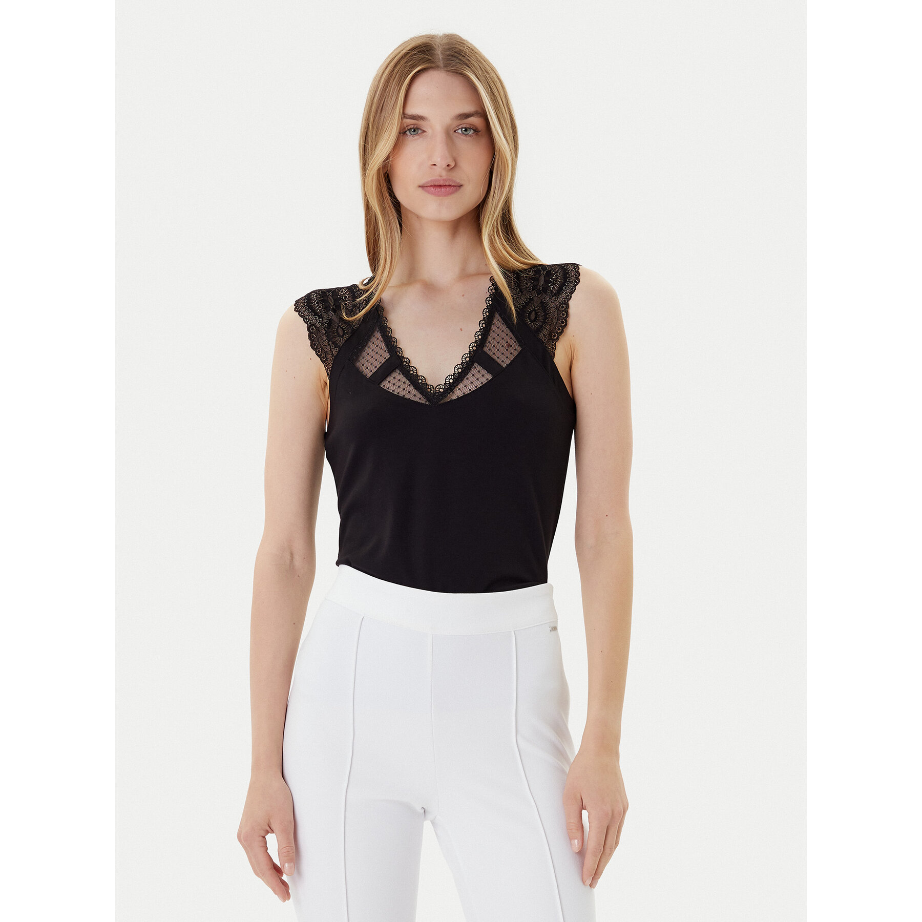 Morgan Bluse 252-DEMYL Schwarz Regular Fit