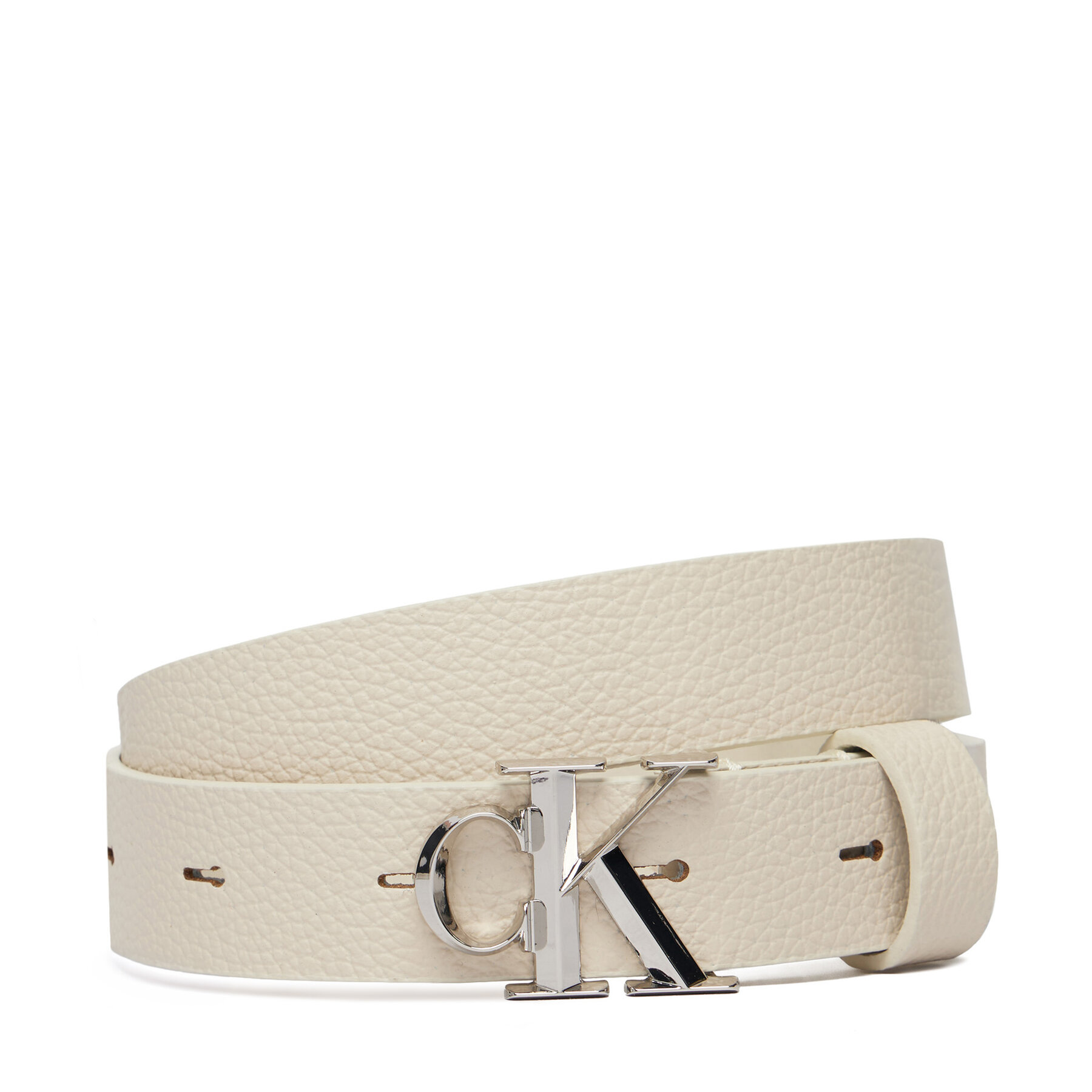 Дамски колан Calvin Klein Facet Ck Buckle Pebble LV04F7060G Сив