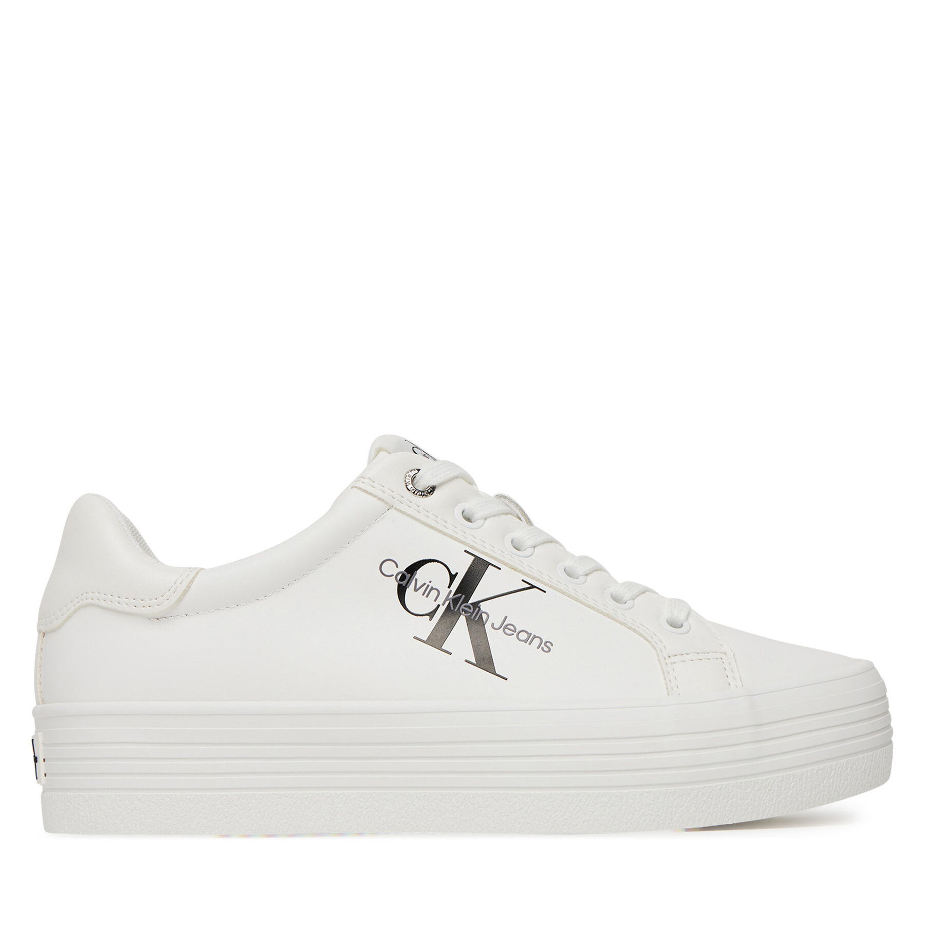 Teniși Calvin Klein Jeans YW0YW00847 Alb