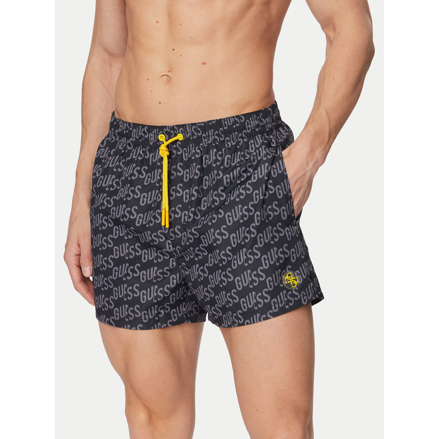 Guess Badeshorts F6GT12 WG2A2 Schwarz Regular Fit