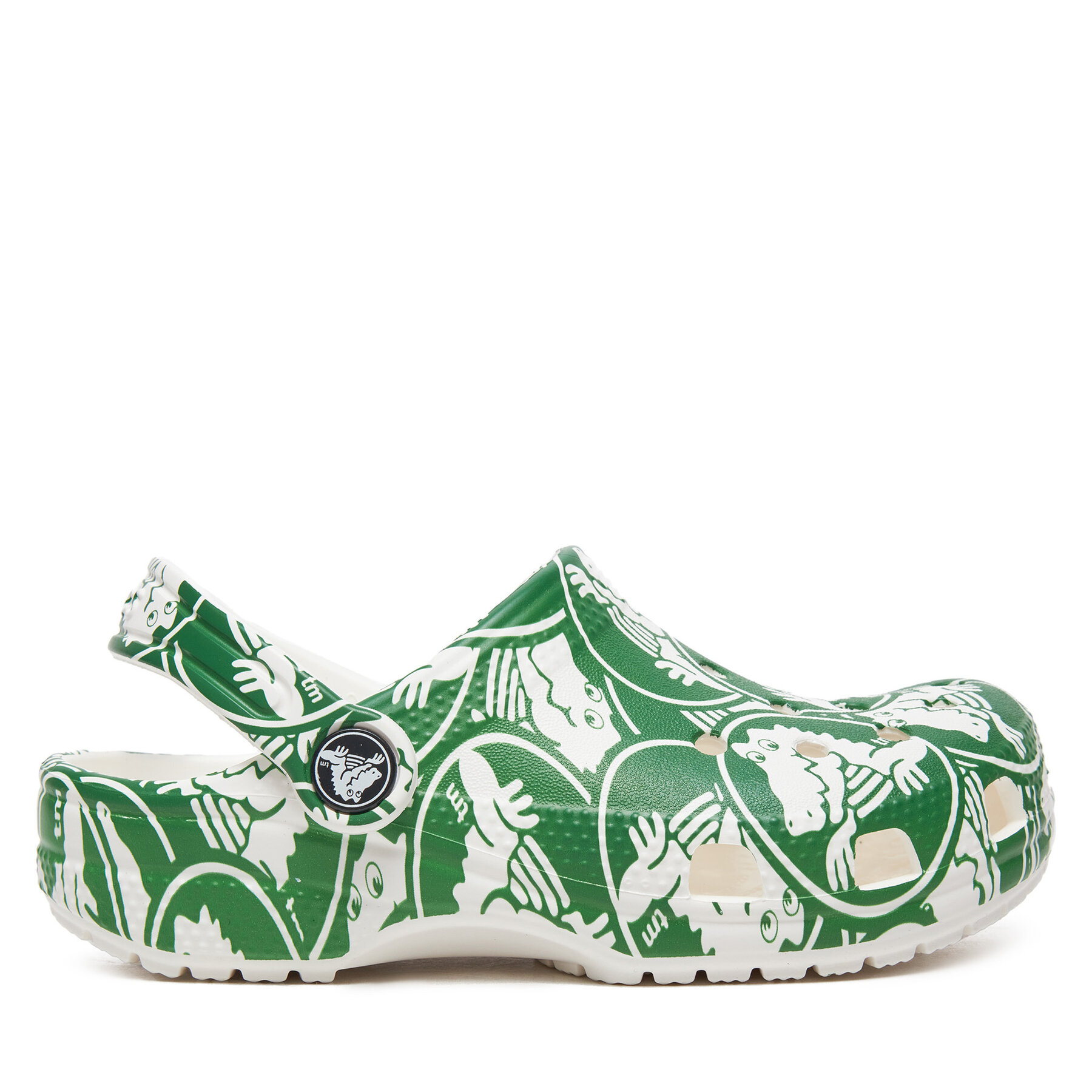 Crocs Παντόφλες Crocs Classic Duke Print Clog K 210007 Πράσινο