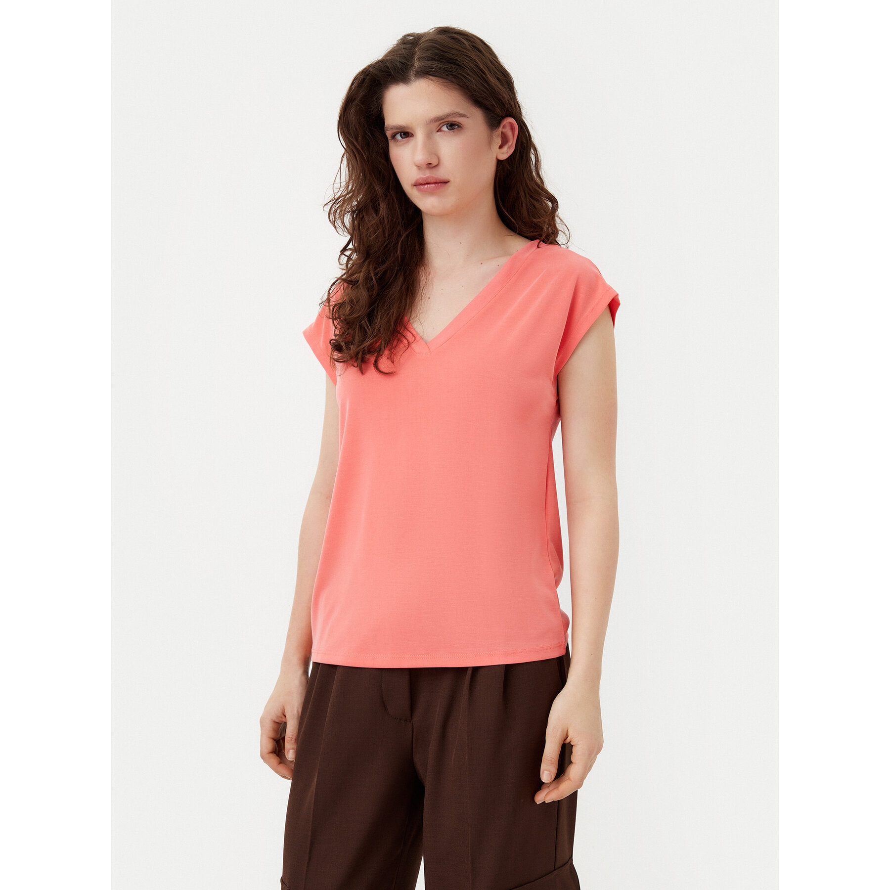 ONLY Póló Free 15287041 Rózsaszín Regular Fit