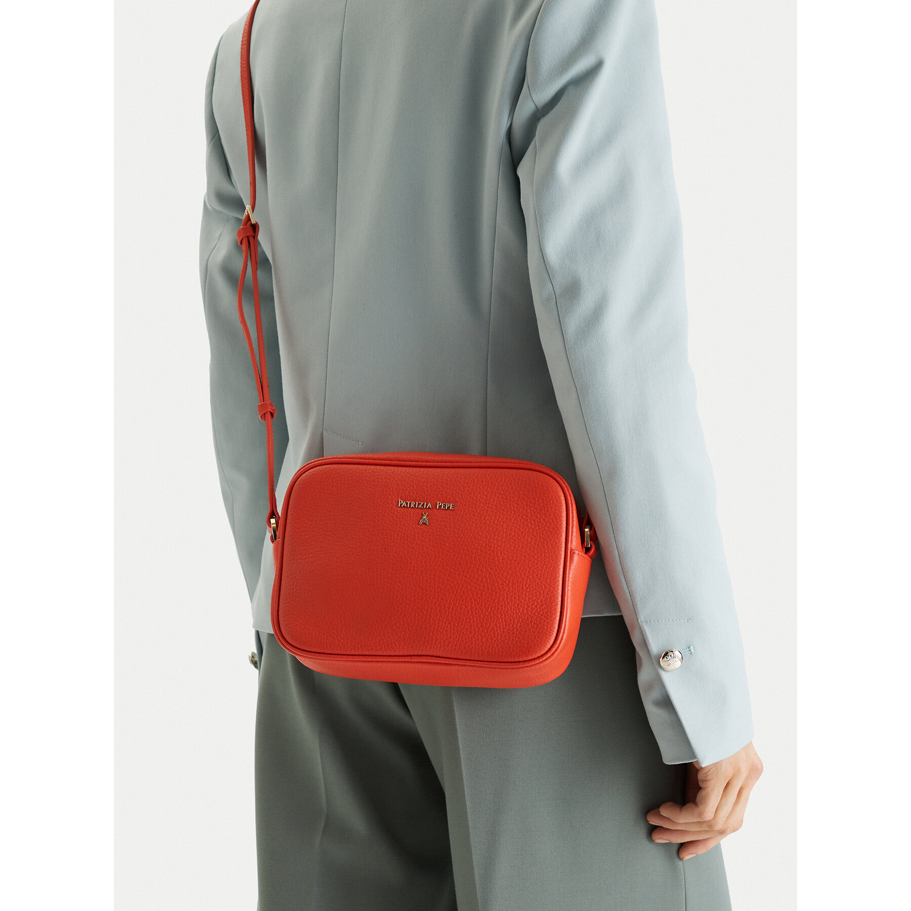Τσάντα Patrizia Pepe CB8985/L001 Πορτοκαλί
