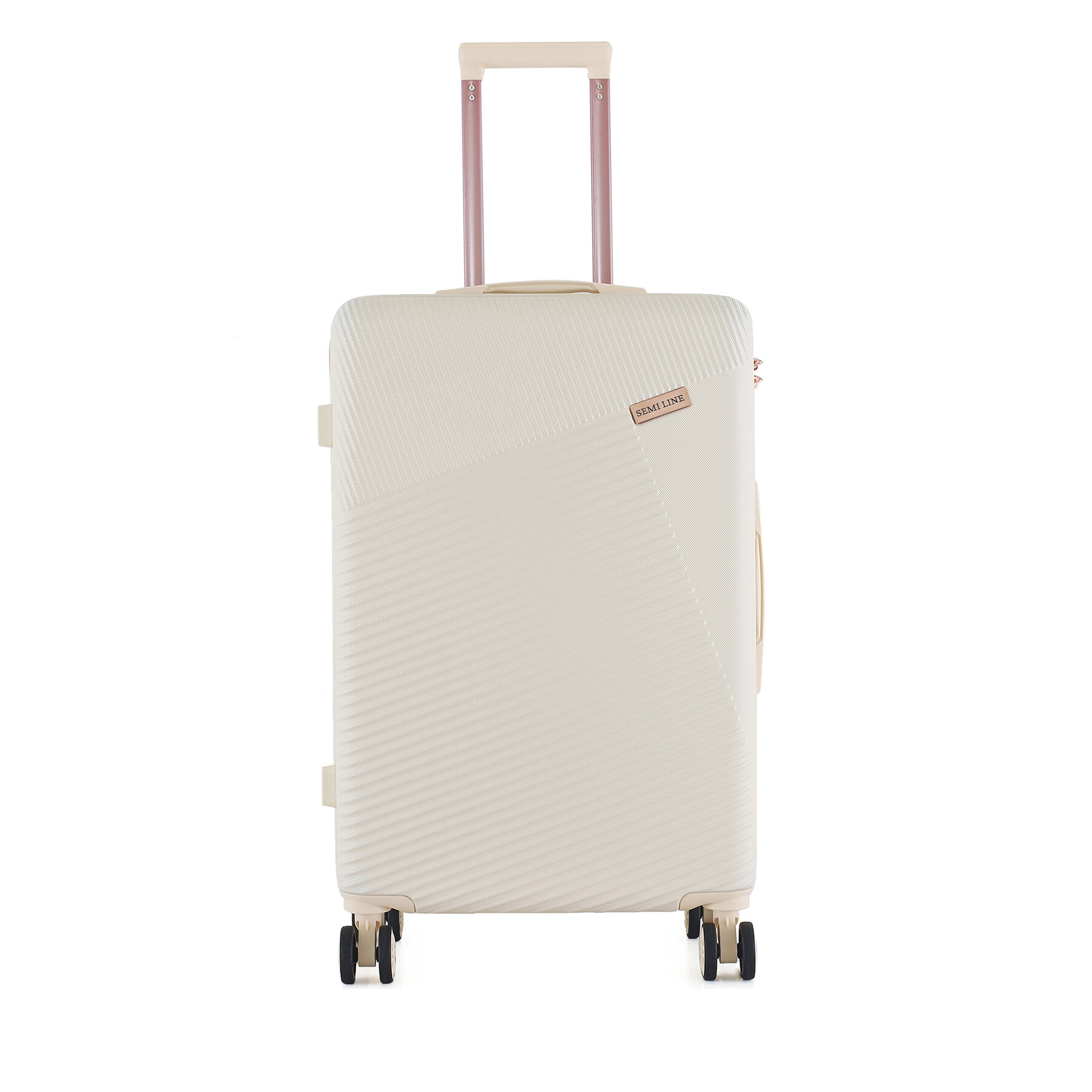 Valise moyenne Semi Line T5757-3 Écru