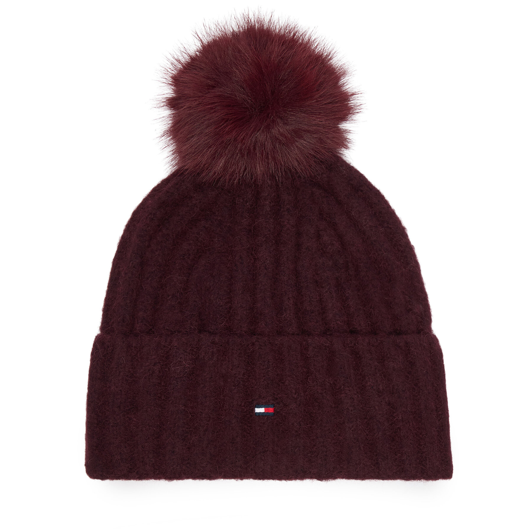 Шапка Tommy Hilfiger Th Flag AW0AW19330 Бордо