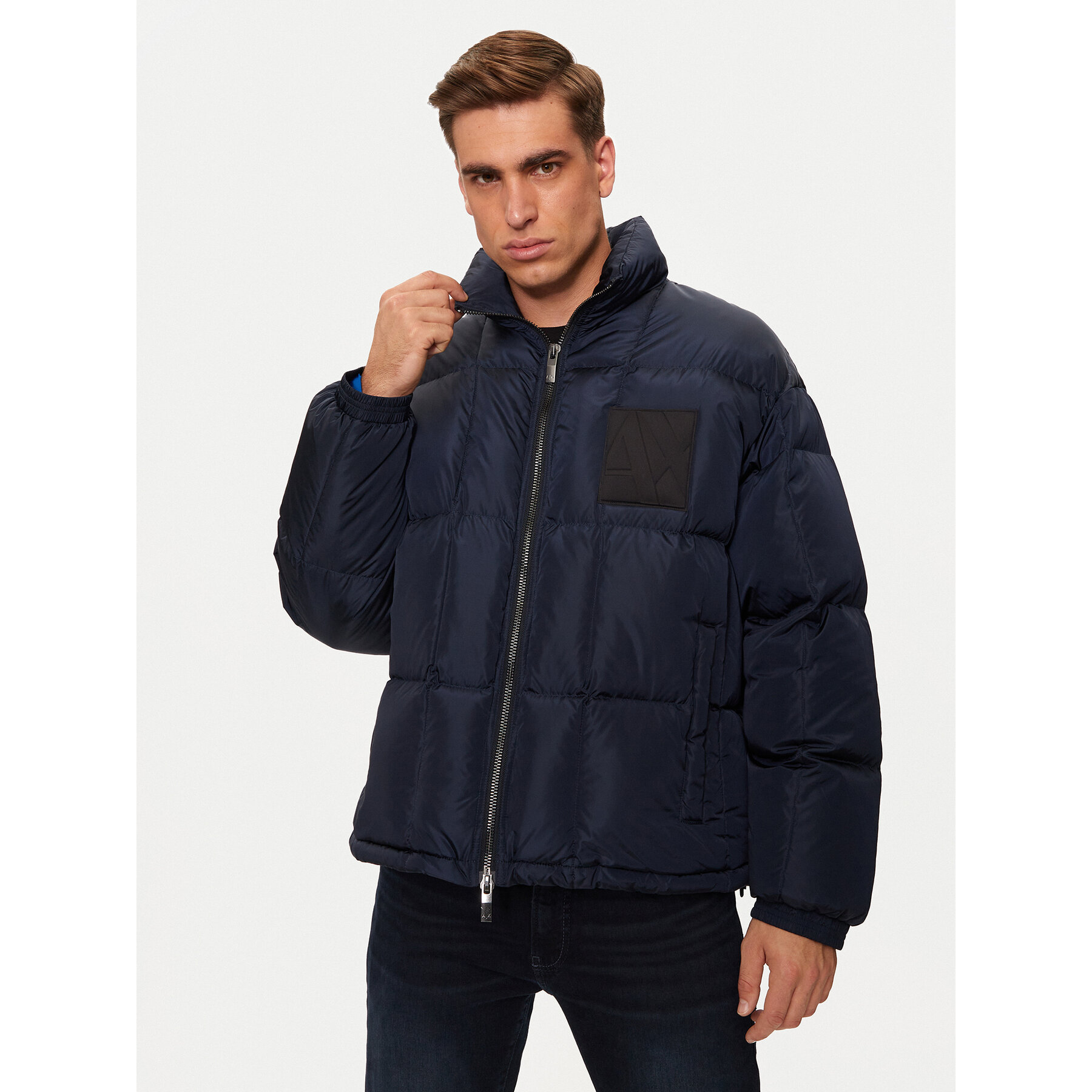 Armani Exchange Daunenjacke 6DZB21 ZN4XZ 1510 Dunkelblau Regular Fit