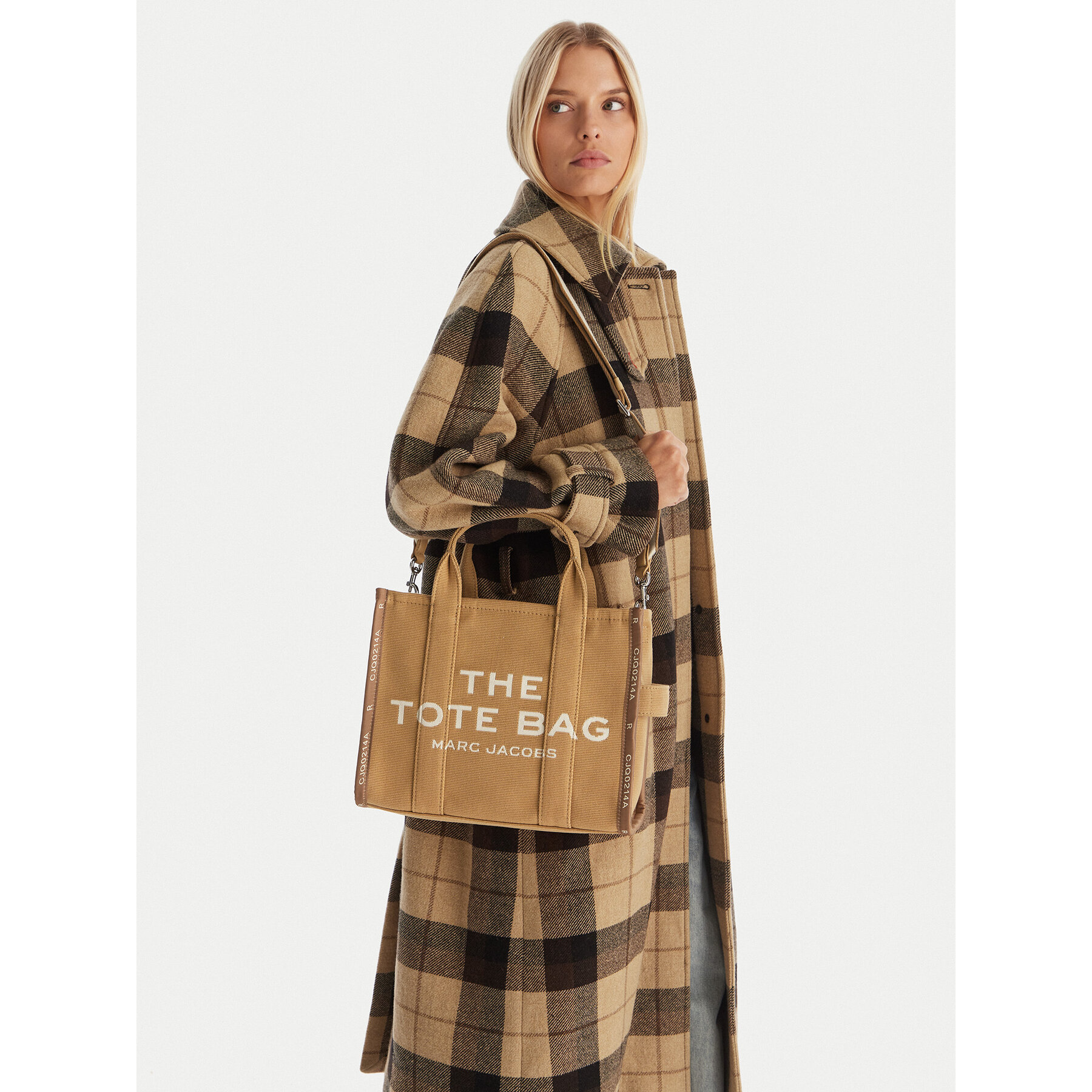 Дамска чанта Marc Jacobs The Jacquard Medium Tote Bag M0017027 Кафяв