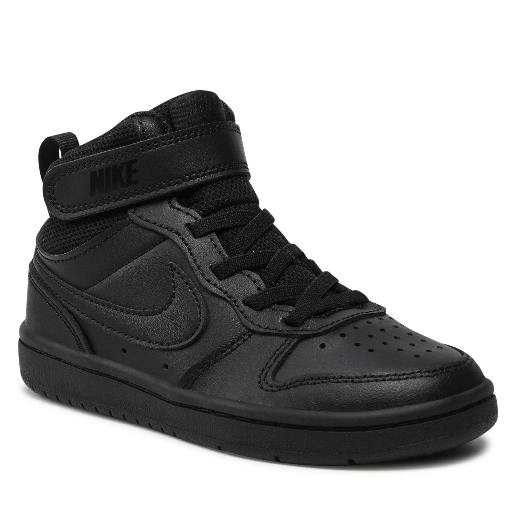 Obuća Nike Court Borough Mid 2 (Psv) CD7783 001 Black/Black/Black