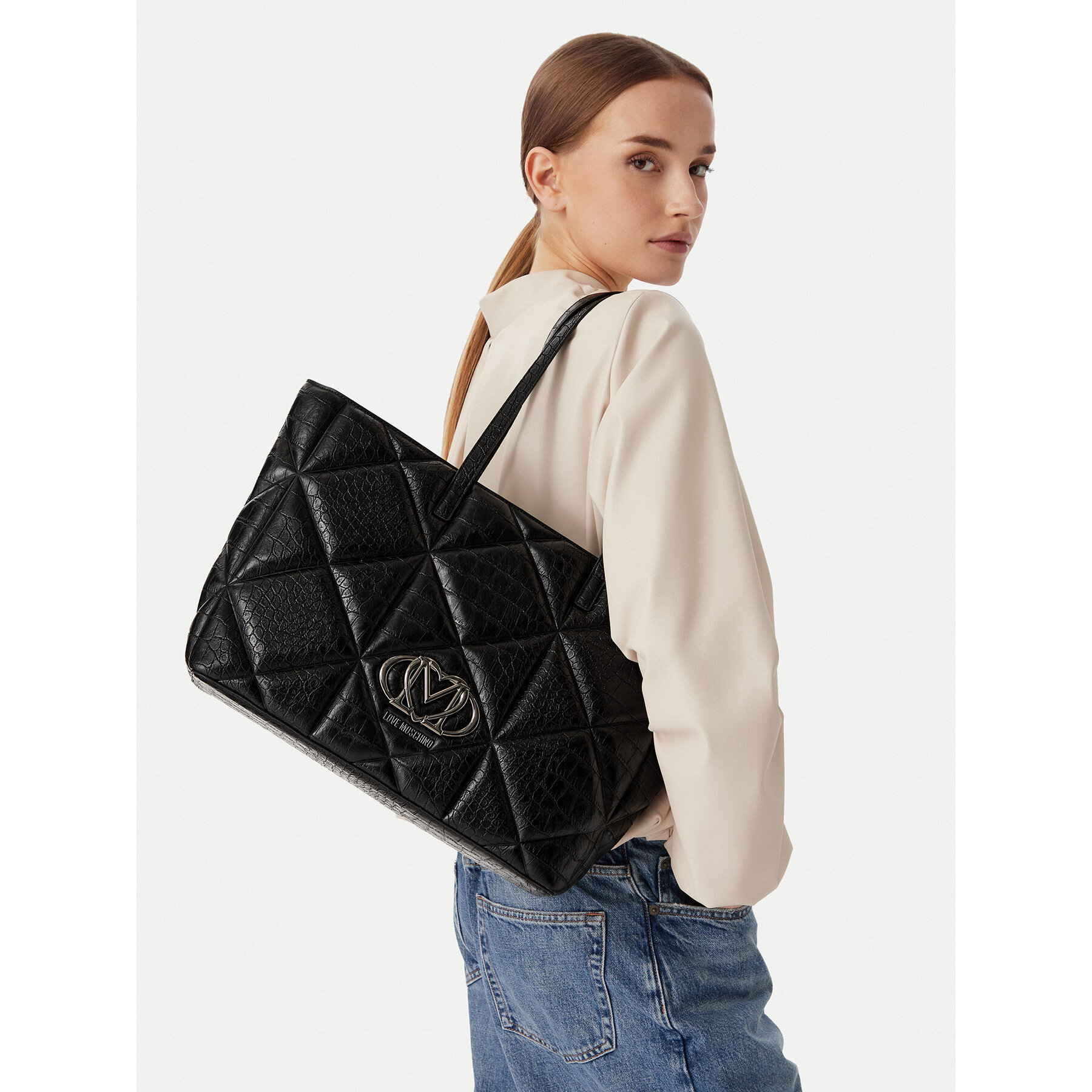 Kabelka LOVE MOSCHINO JC4120PP1PLF1000 Čierna