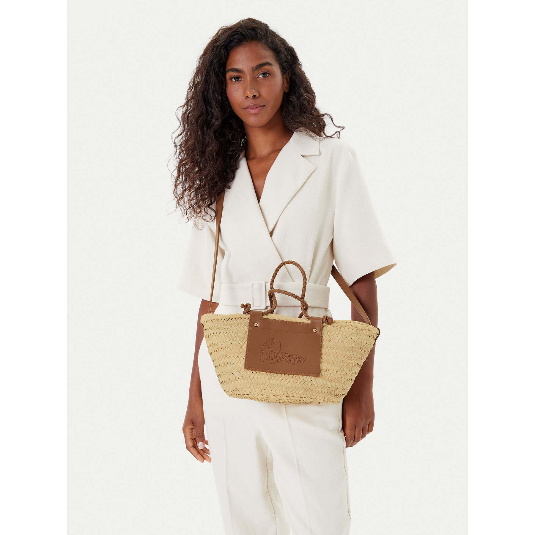 Castañer Τσάντα Castañer Campania Mini 025743-2003 Μπεζ