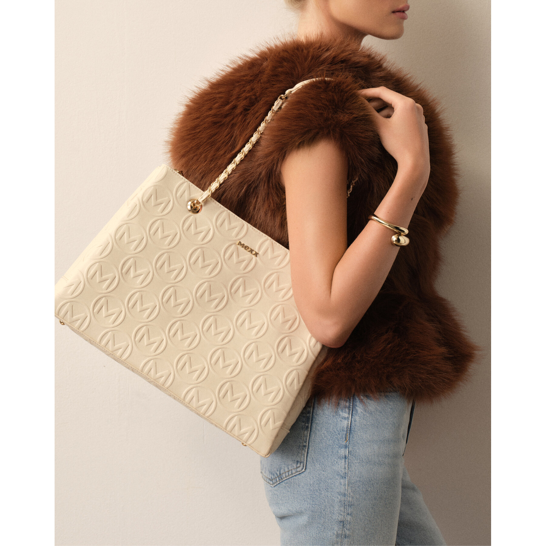 Geantă MEXX MEXX-S-011-07 Crem