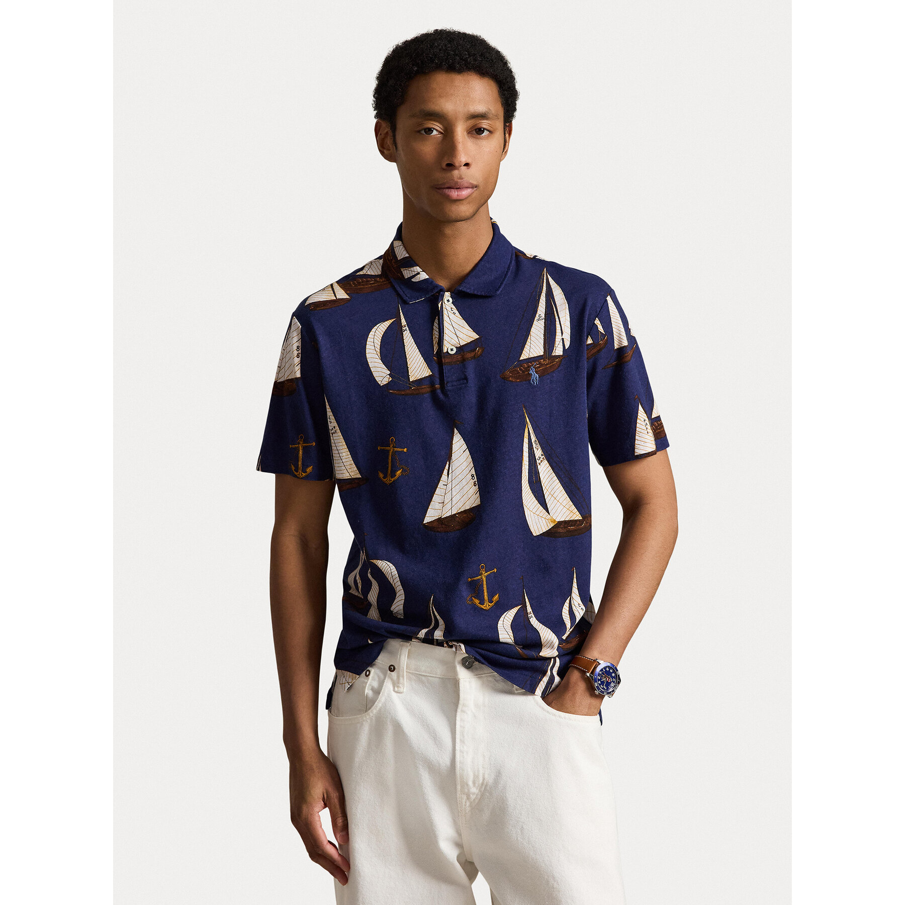Polo Ralph Lauren Poloshirt 710B19235001 Dunkelblau Regular Fit