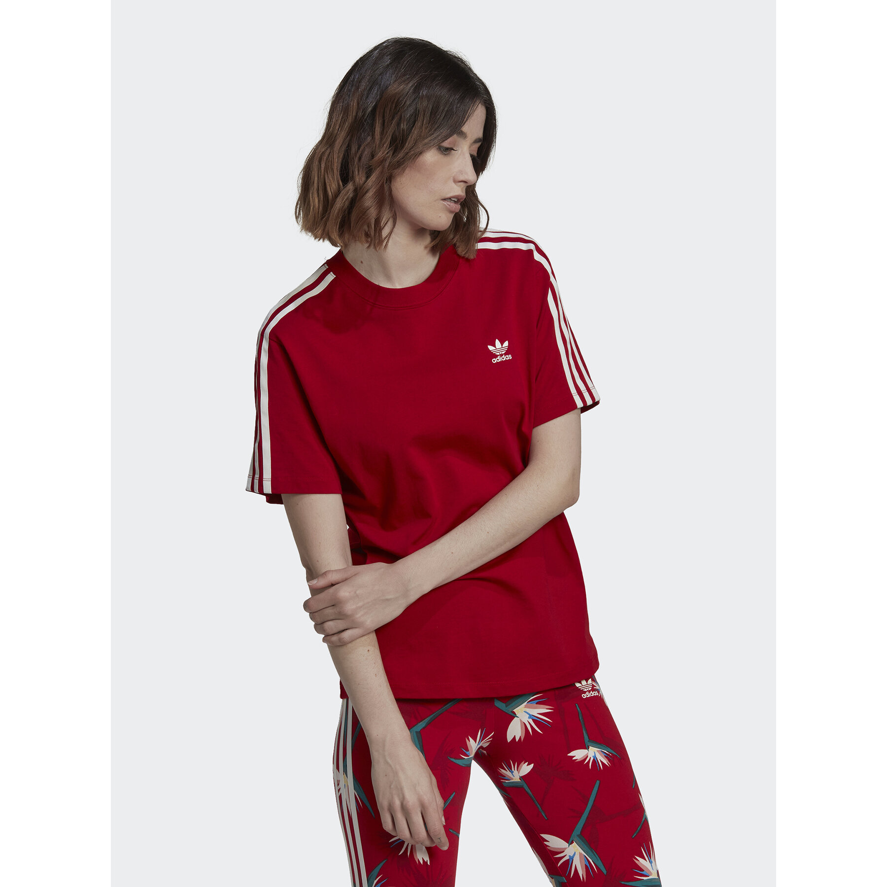 adidas adidas T-Shirt THEBE MAGUGU HK5209 Κόκκινο Regular Fit