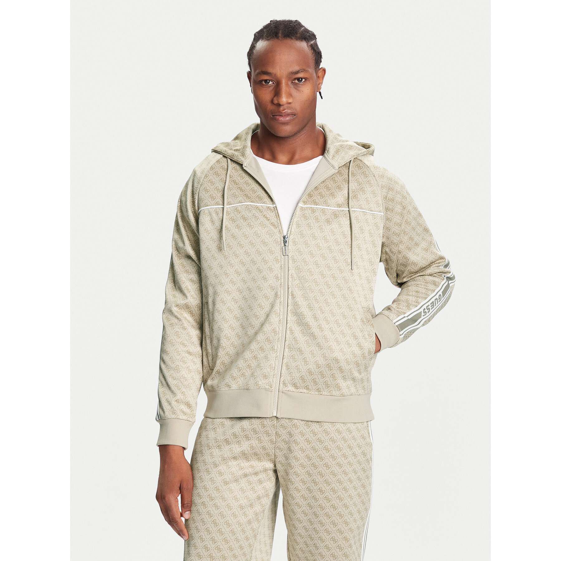 Guess Sweatshirt Z5BQ13 K2042 Beige Relaxed Fit