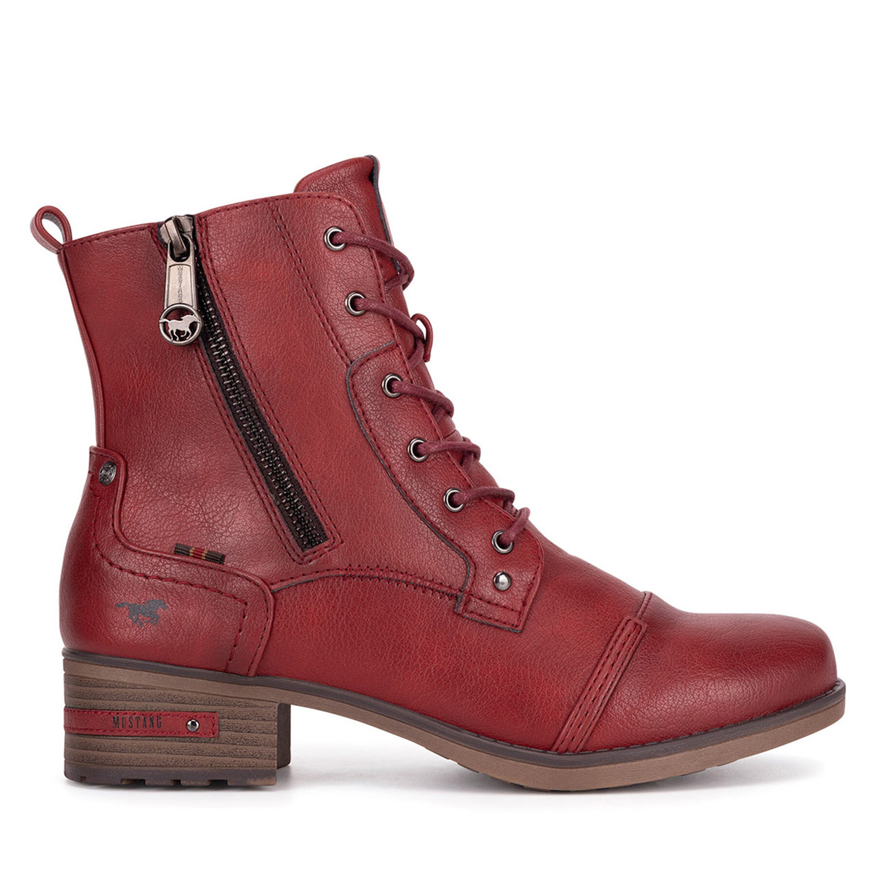 Botines Mustang 1229-513 Rojo