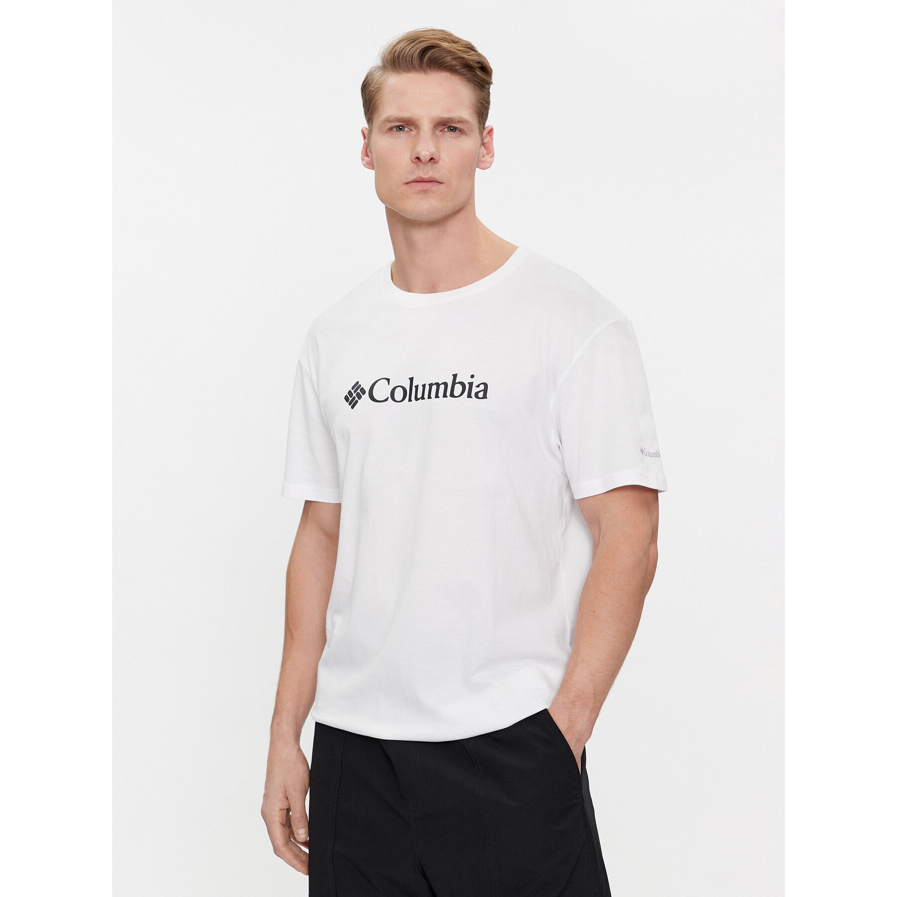 Columbia Póló Csc Basic Logo 1680053 Fehér Regular Fit