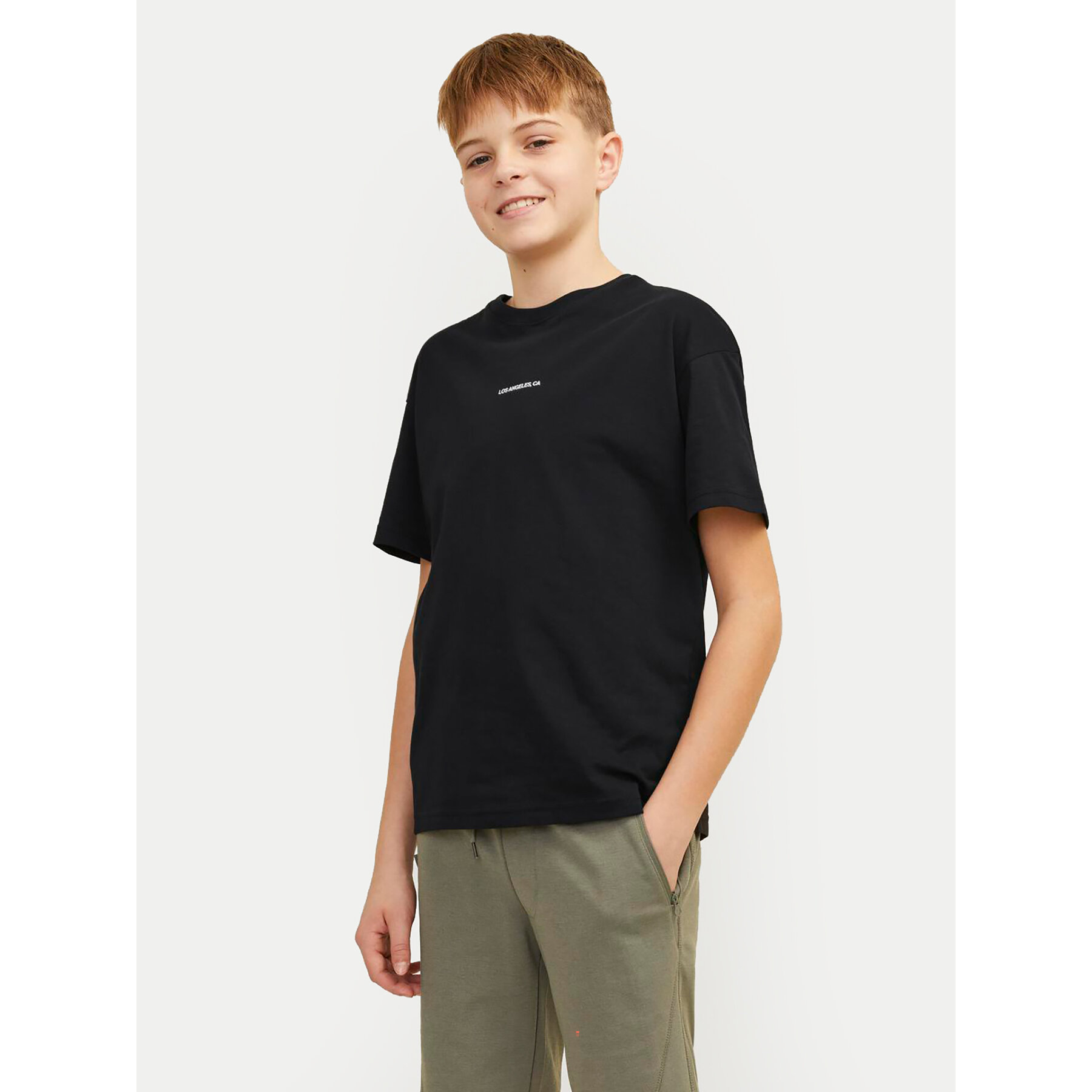 Jack & Jones Junior T-Shirt Joraruba 12257134 Μαύρο Volume Fit