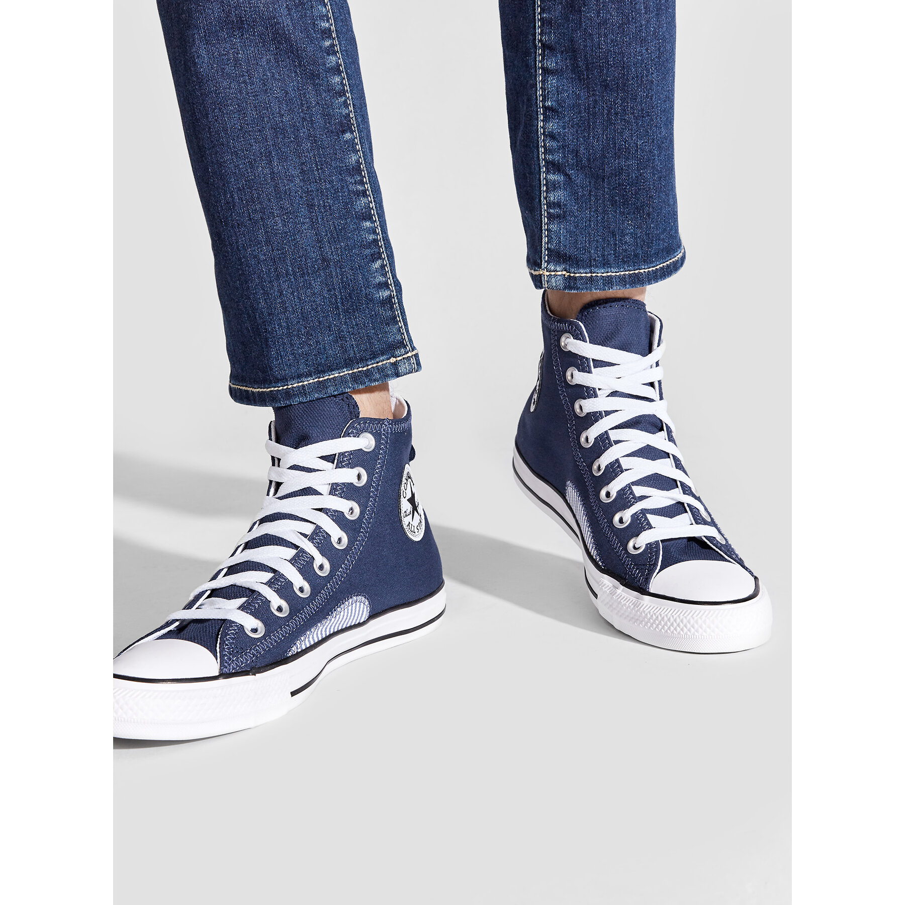 Tenisice Converse Chuck Taylor All Star Hickory Stripe A00480C Tamnoplava