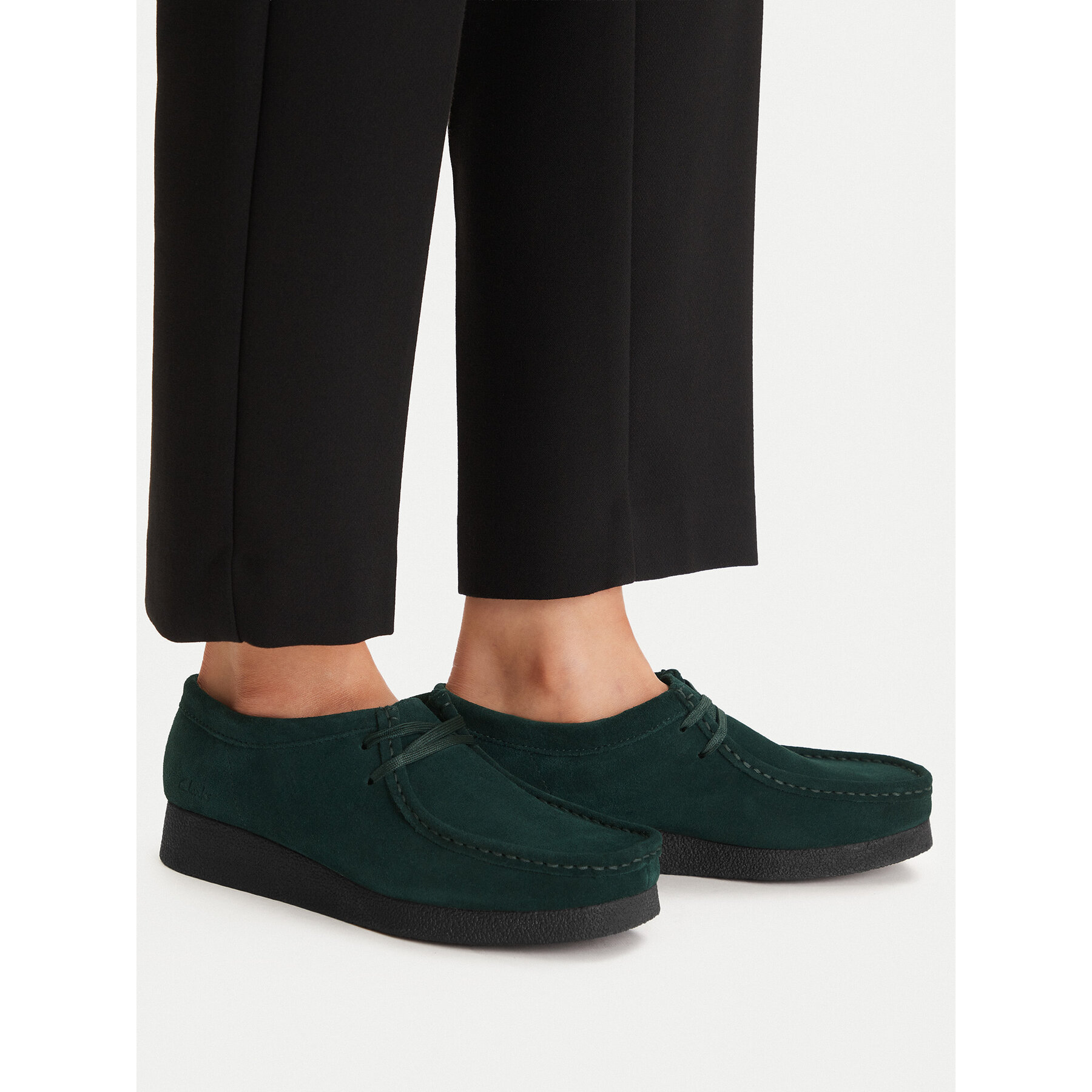 Poltopánky Clarks WallabeeEVOSh 26184613 Zelená